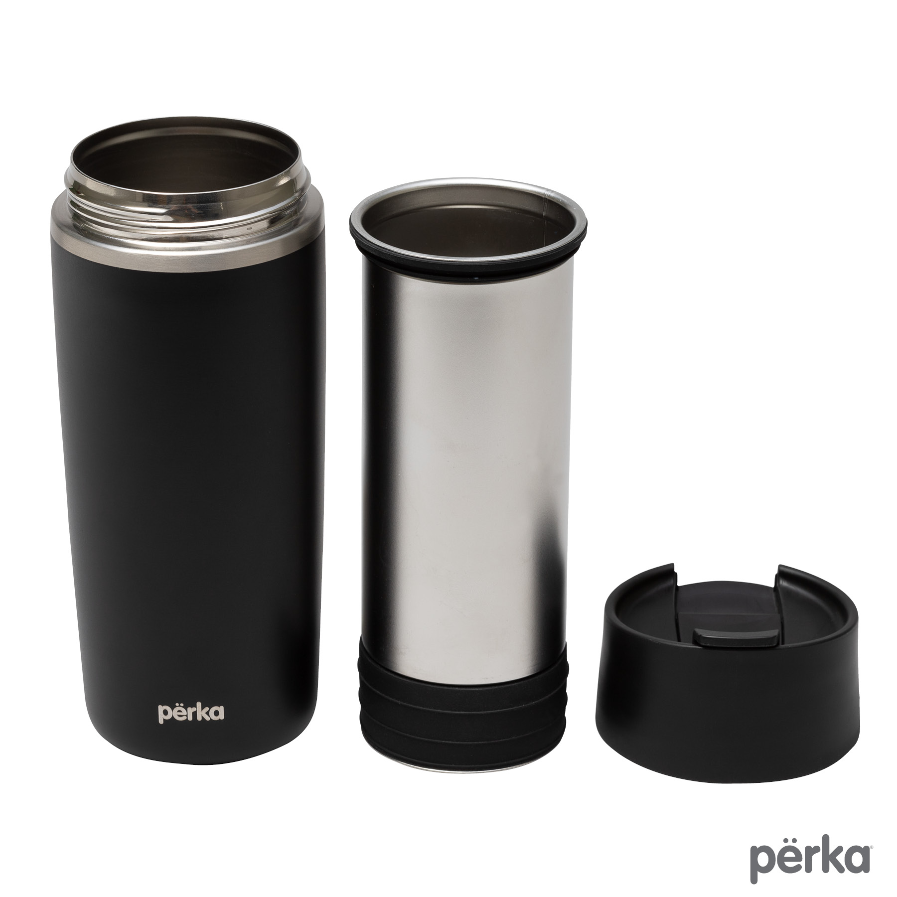 Perka® Macchiato 12 oz. Double Wall Coffee/Tea Press Tumbler 21