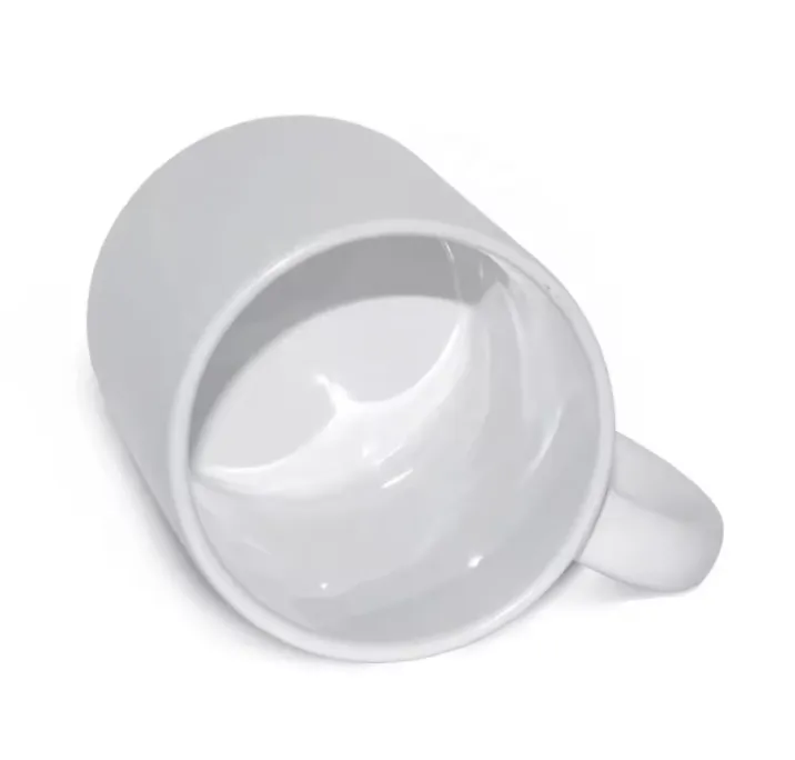 Coffee Mug White Ceramic Cup With Handle 7