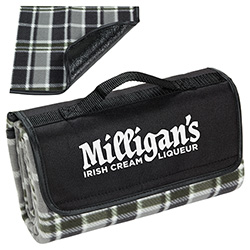 Plaid Barrel Fleece Picnic Blanket 14