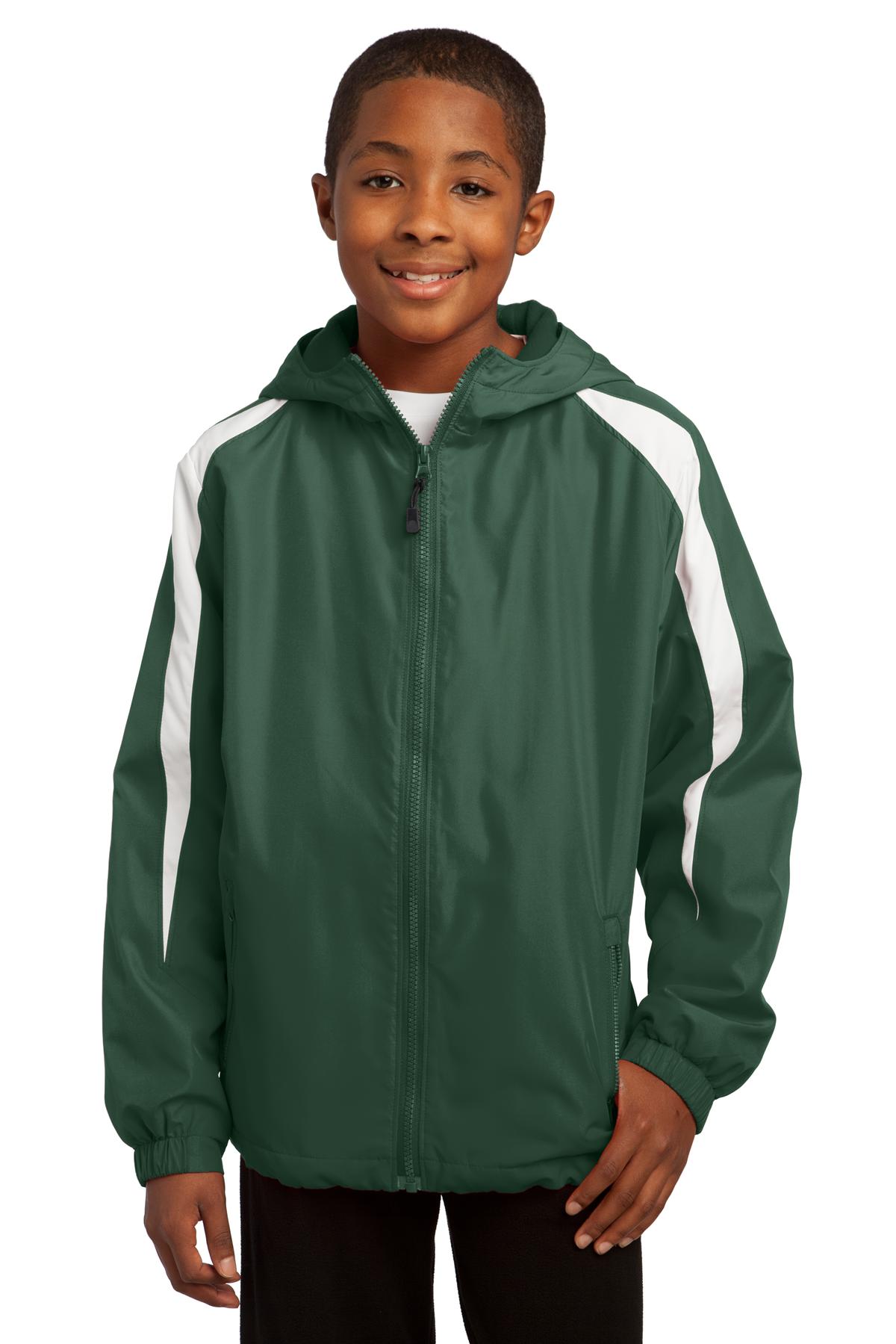 Sport-Tek Youth Fleece-Lined Colorblock Jacket. YST81 2