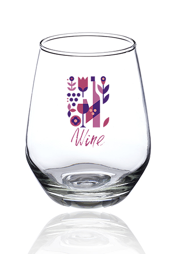 12 oz. Silicia Stemless Wine Glasses 17