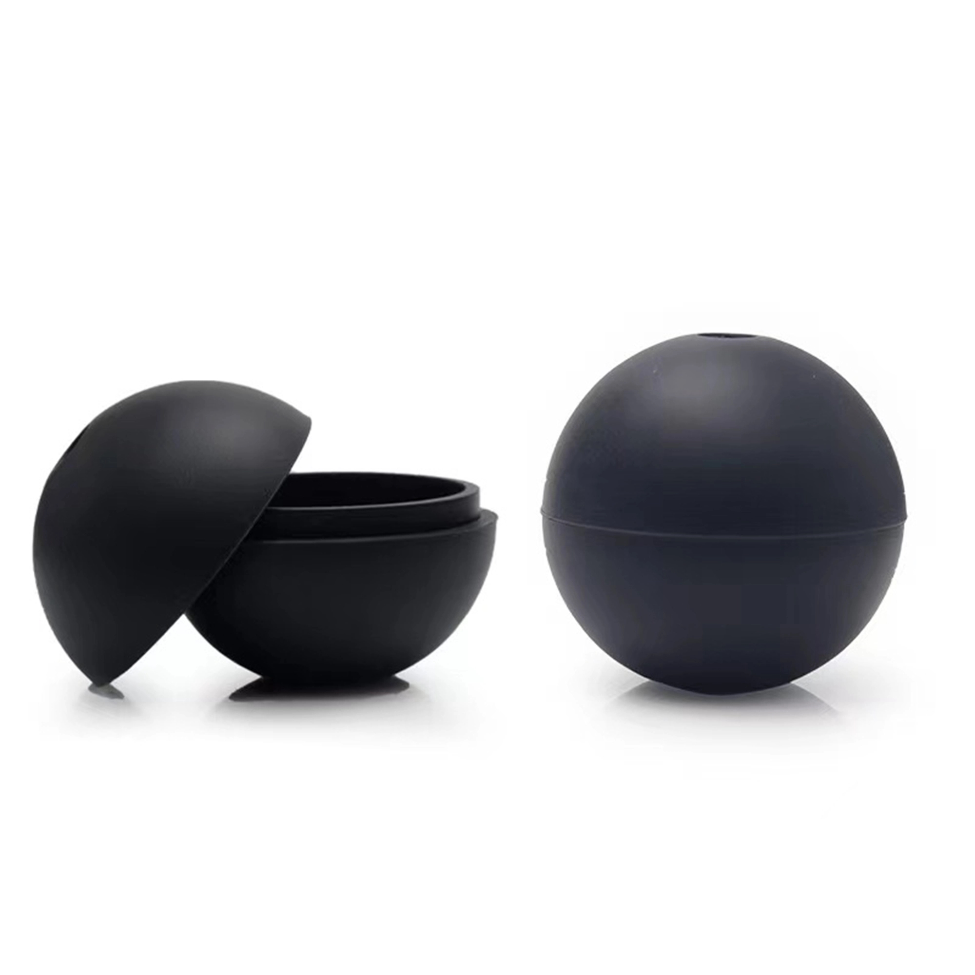 Ice Cube Trays Silicone Whiskey Ball Maker with Lids 2