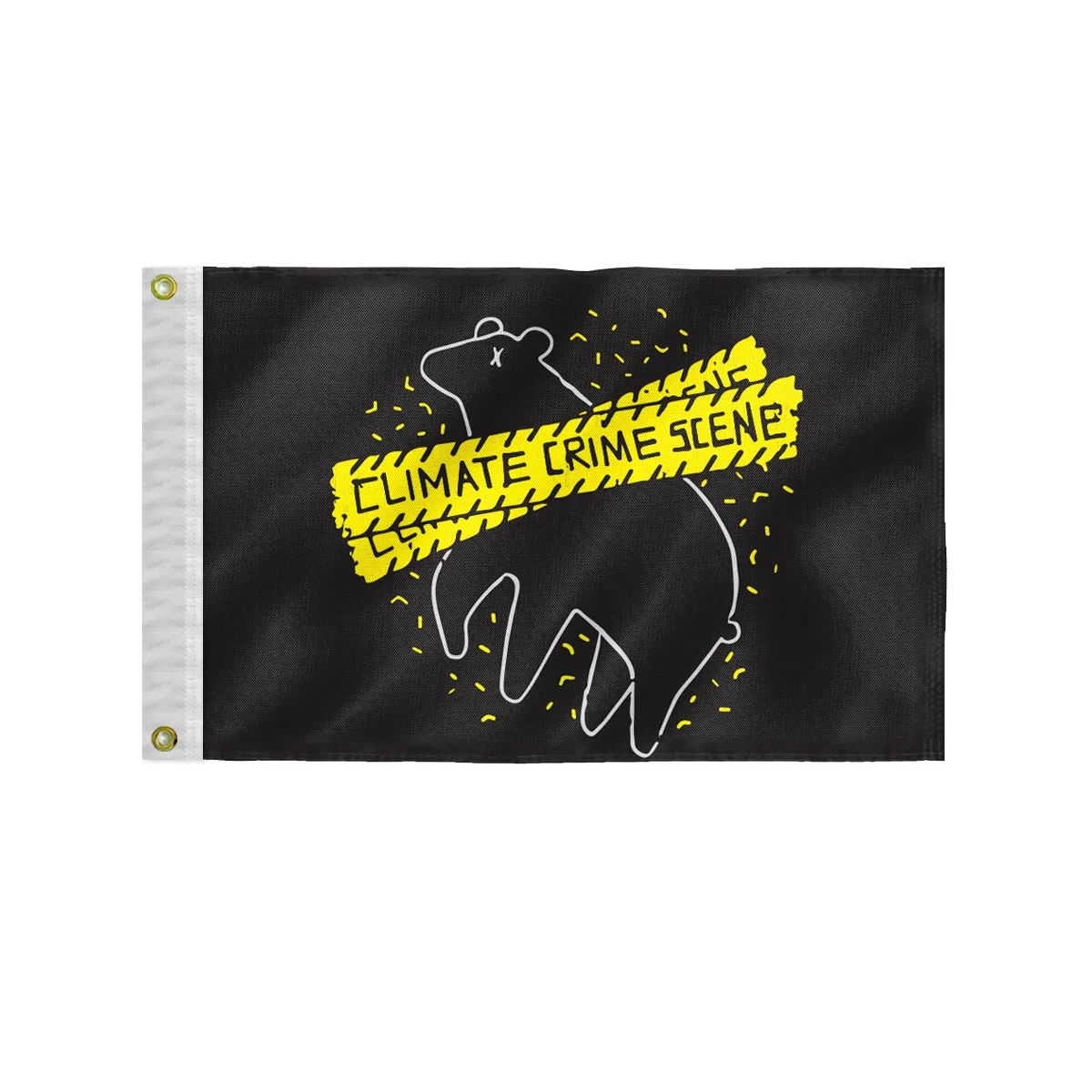 Custom Screen Sublimation Flag - 12" x 18" Canvas Poly 1