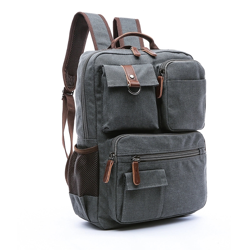 Vintage Canvas Backpack Travel Rucksack 13