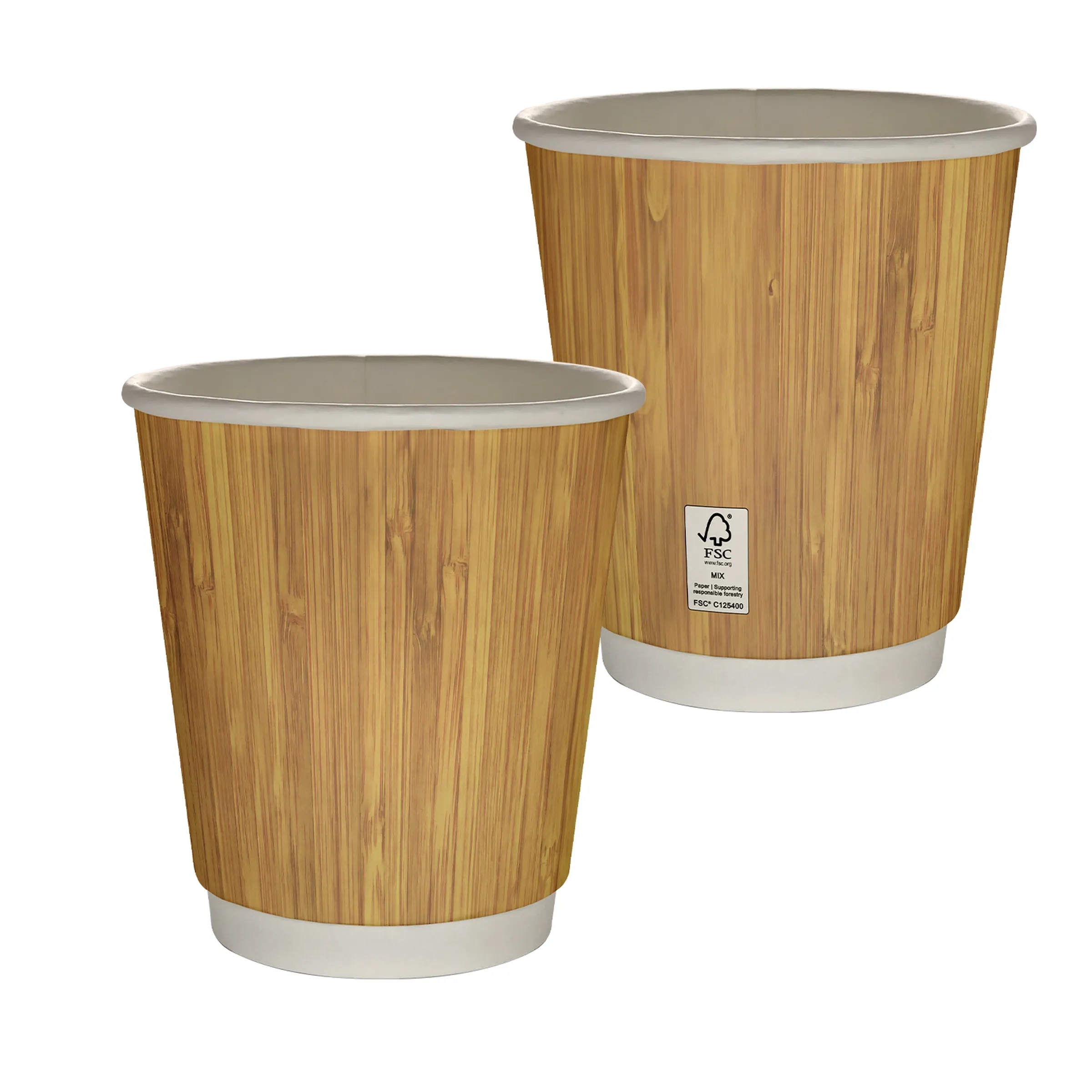 10 oz Full Color Bamboo Pattern Insulated Paper Cup 7
