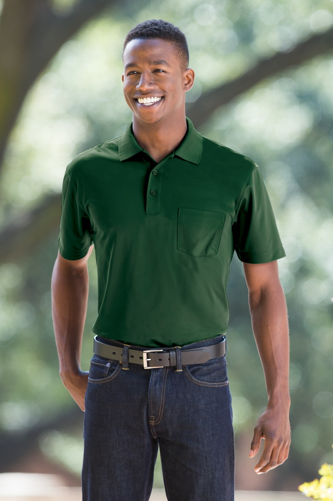 Micropique Sport-Wick Pocket Polo