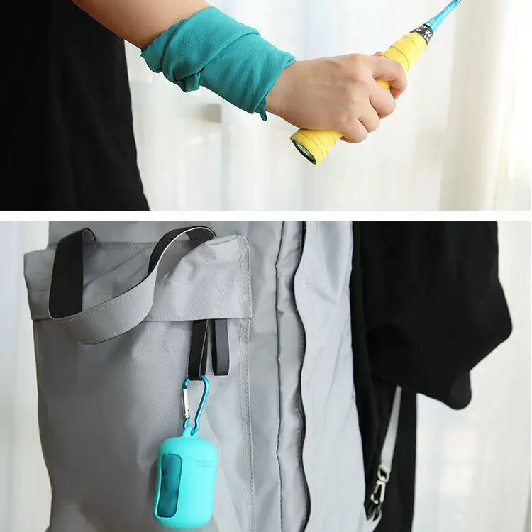 Cooling Towel with Vented Silicone Bottle and Carabiner 3