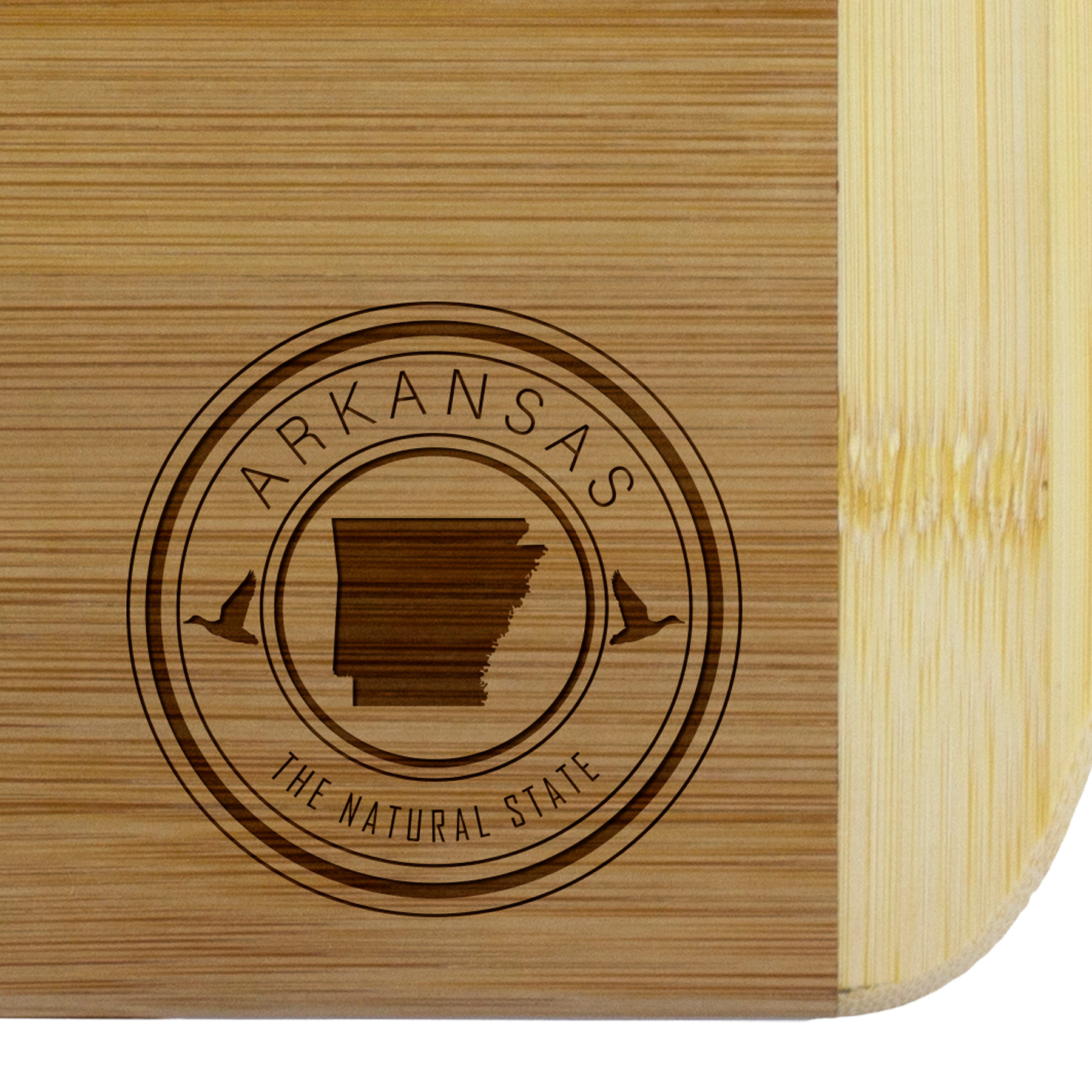 Arkansas State Stamp 2-Tone 11" Cutting Board 3