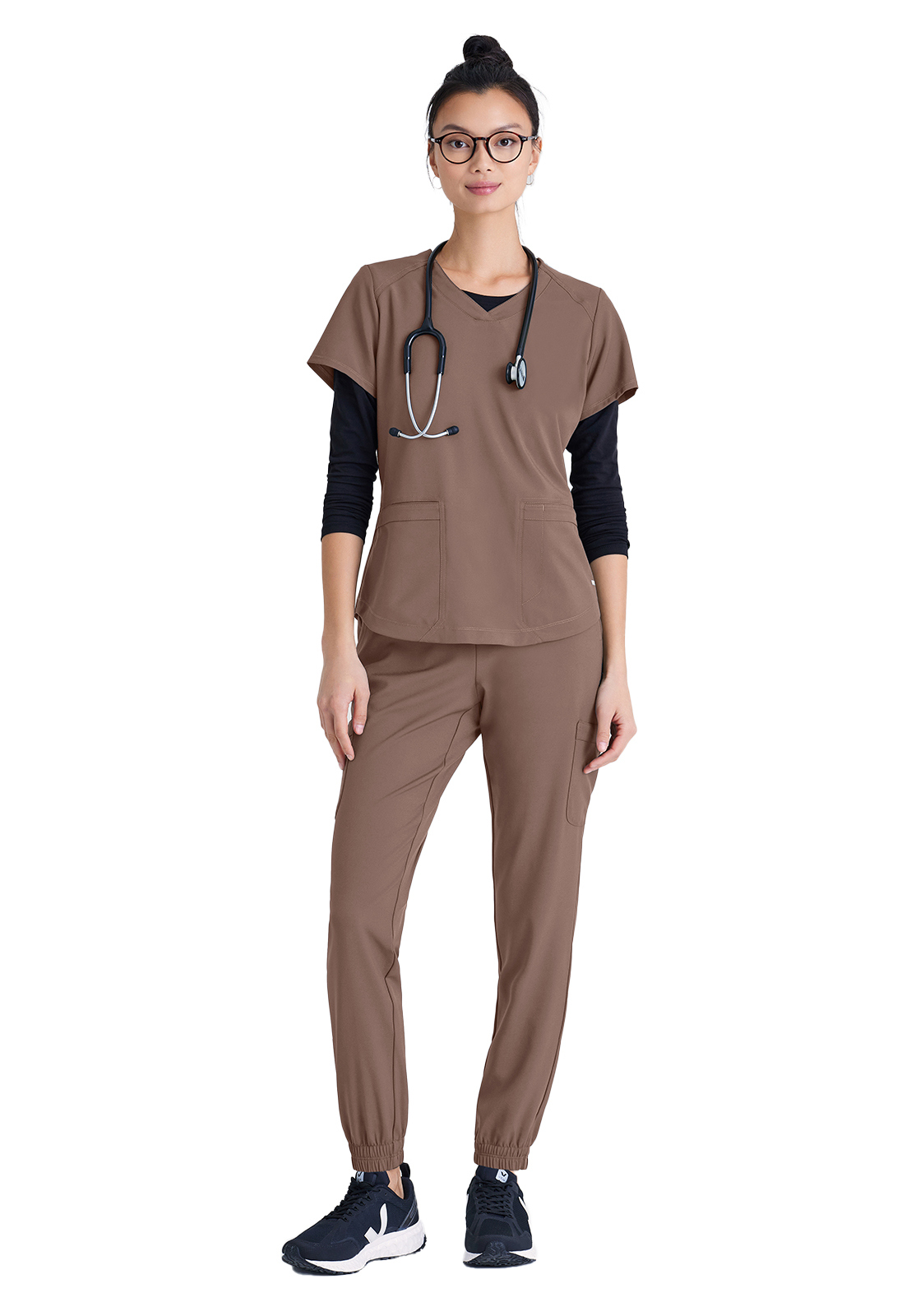 Grey's Anatomy Evolve Stretch - Women's Two-Pocket V-Neck Rhythm Scrub Top 42