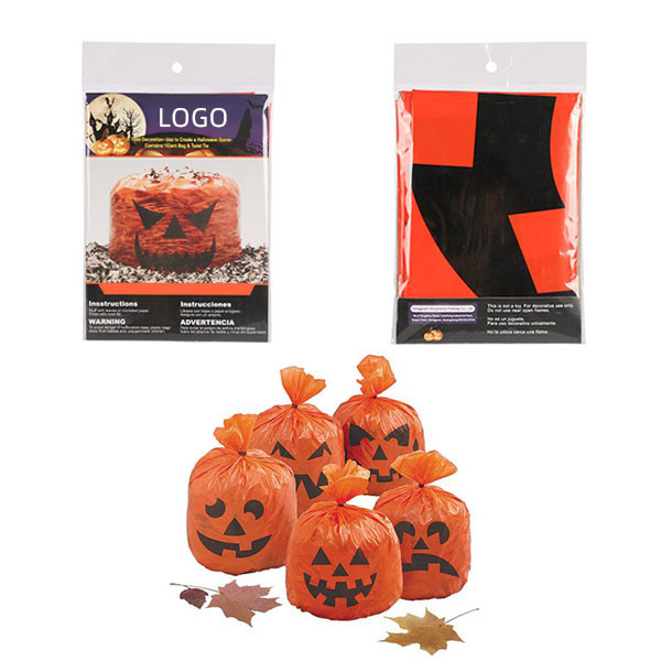 Pumpkin Pattern Leaf Garbage Bag 1