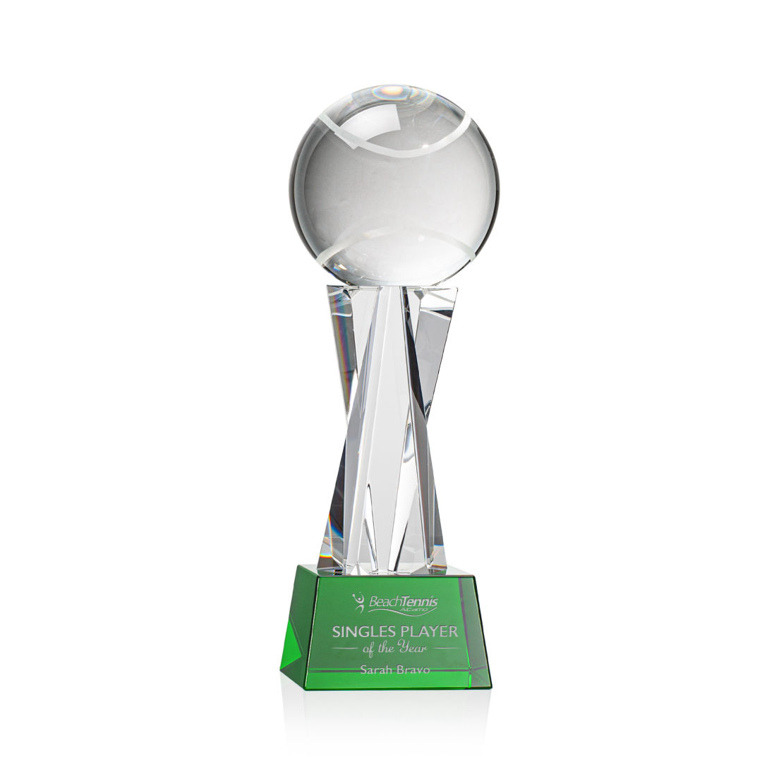 Tennis Ball Award on Grafton Base - Green 3