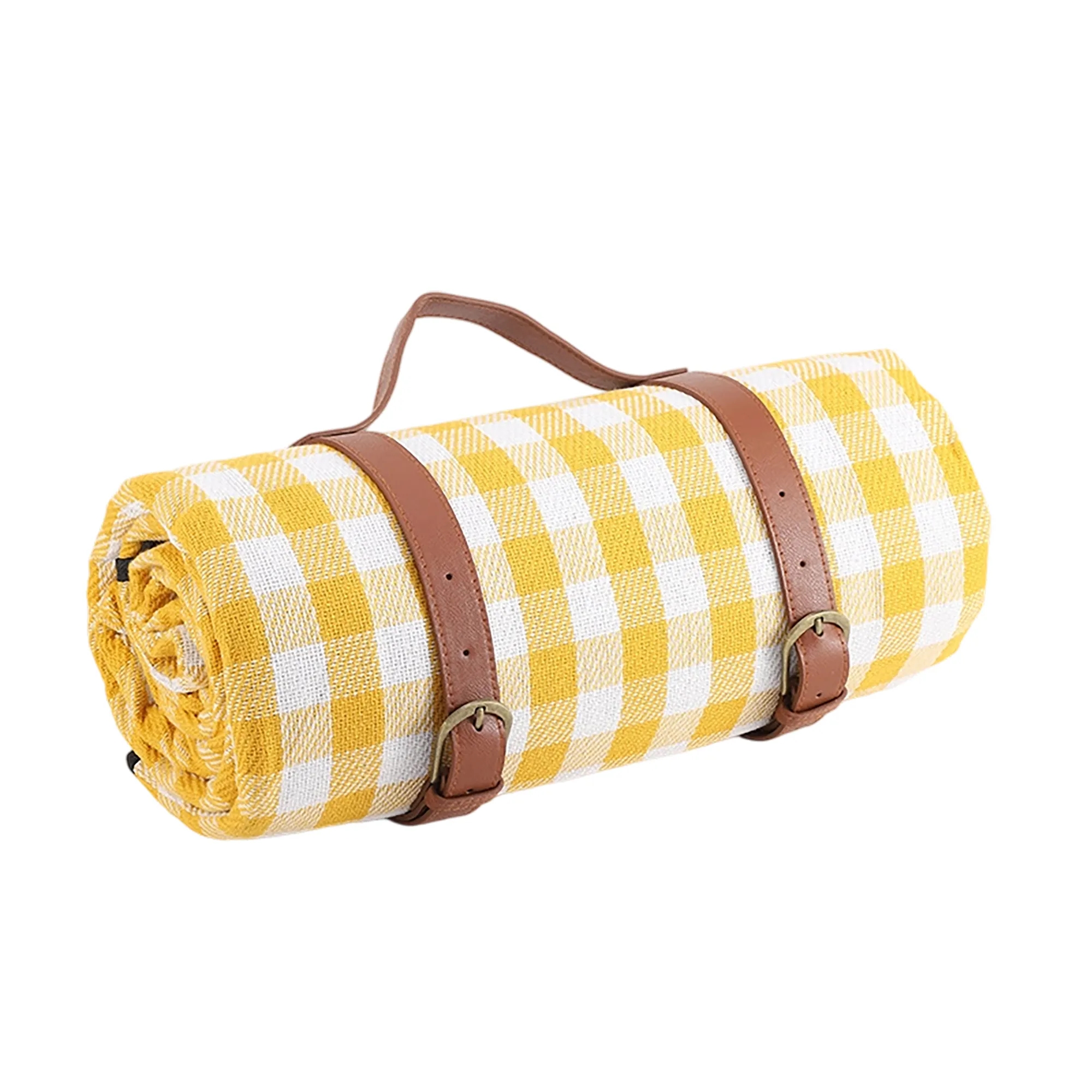 MOQ 50 Leather Handle Picnic Blanket 24