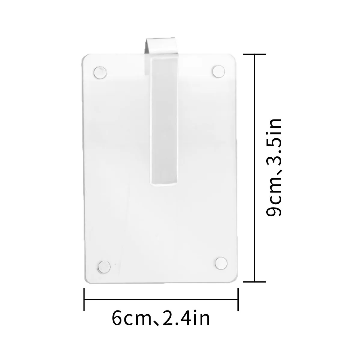 Acrylic Sun Visor Photo Frame Clip 3