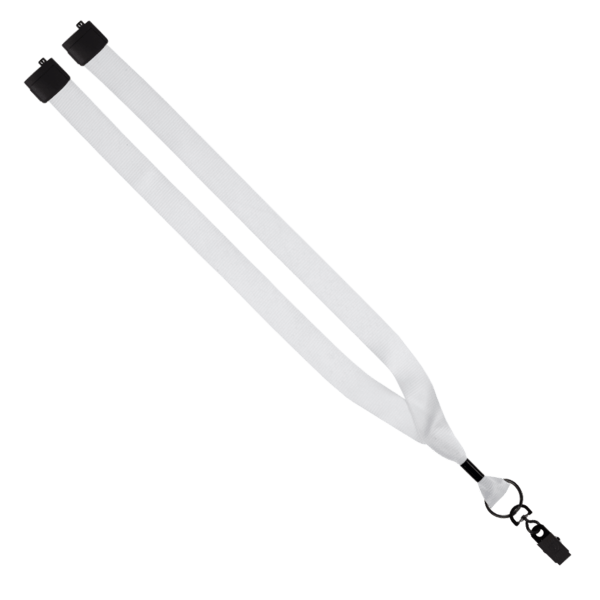 3/4" rPET Dye-Sublimated Lanyard w/ Metal Crimp & Metal Split-Ring 40