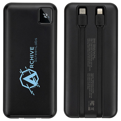 Marquis 10000mAh 20W PD Power Bank with Built-In Cables 11