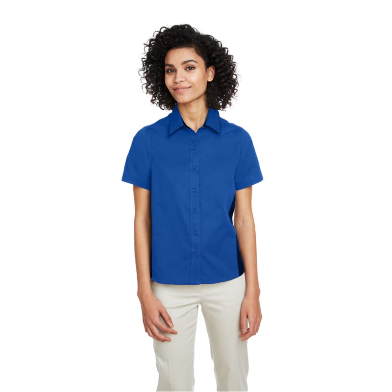 Harriton Ladies' Flash IL Colorblock Short Sleeve Shirt 8