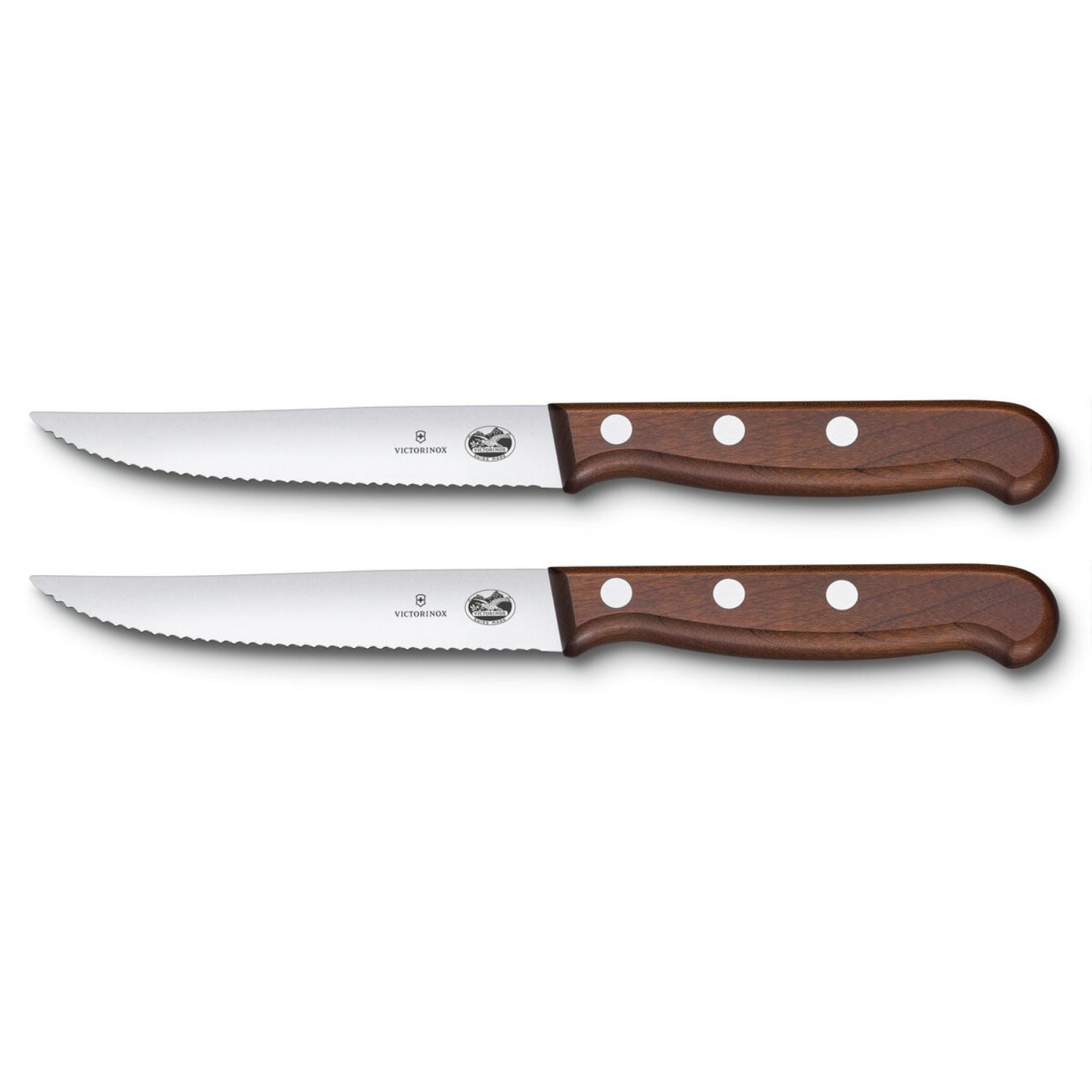 Victorinox® - Swiss Army Swiss Made 2-Pc Wood Steak Knife Set 4