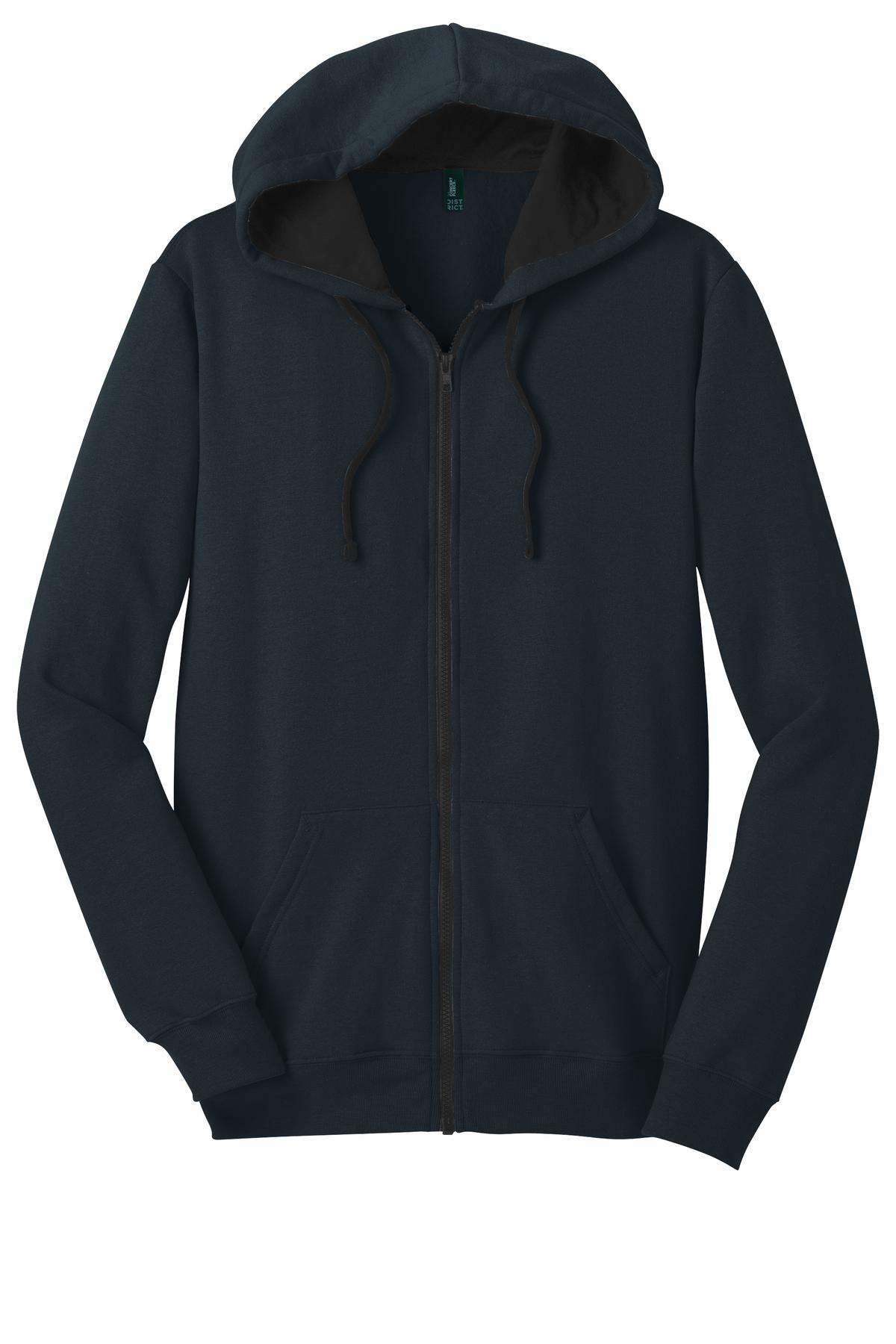 District The Concert Fleece Full-Zip Hoodie. DT800, custom hoodie or sweatshirt with logo imprint 30