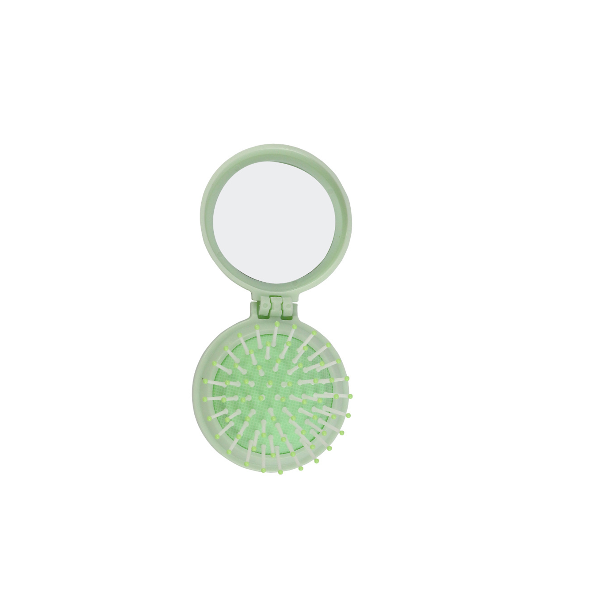 Folding Mini Makeup Mirror With Retractable Comb 3