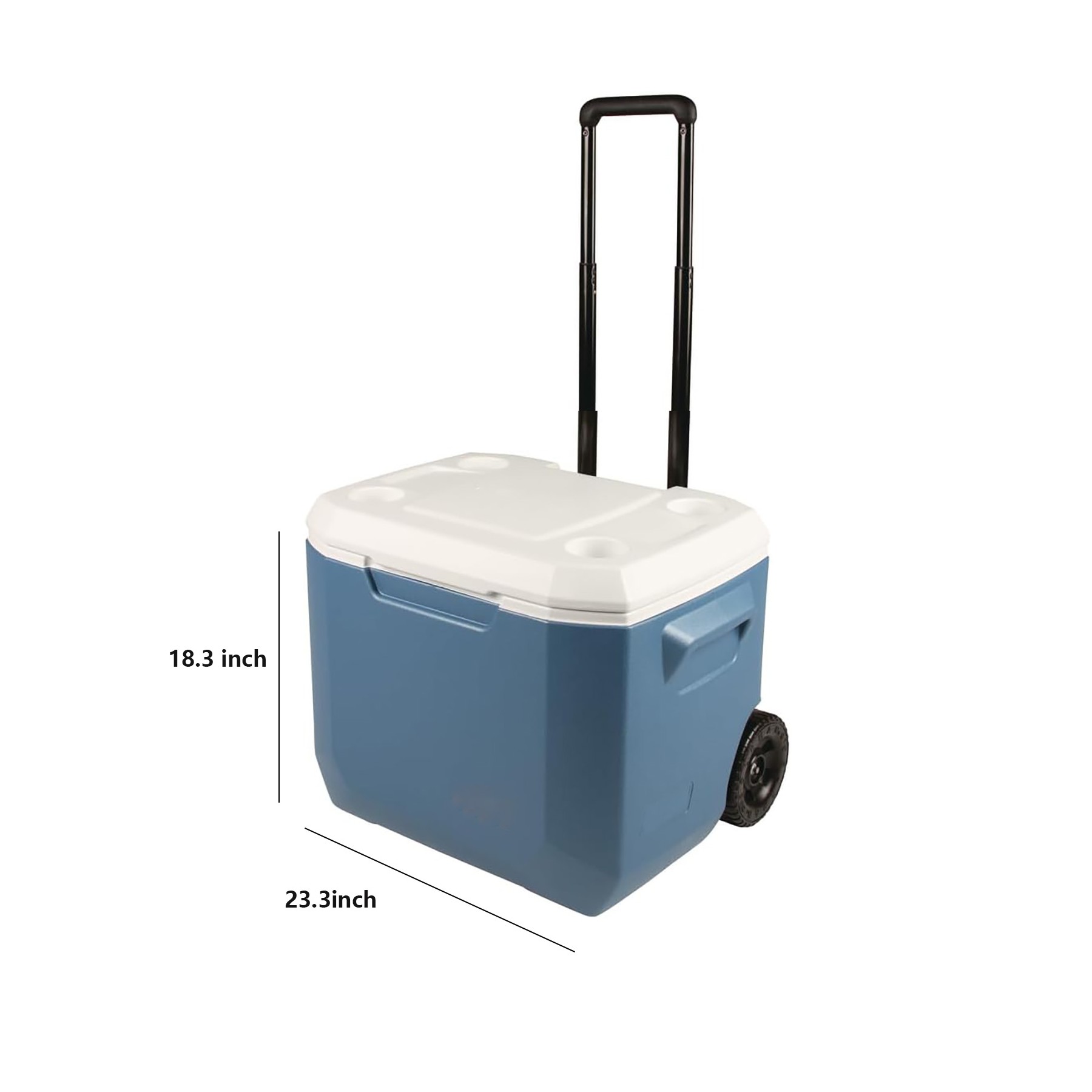 50 Quart Portable Rolling Cooler 2