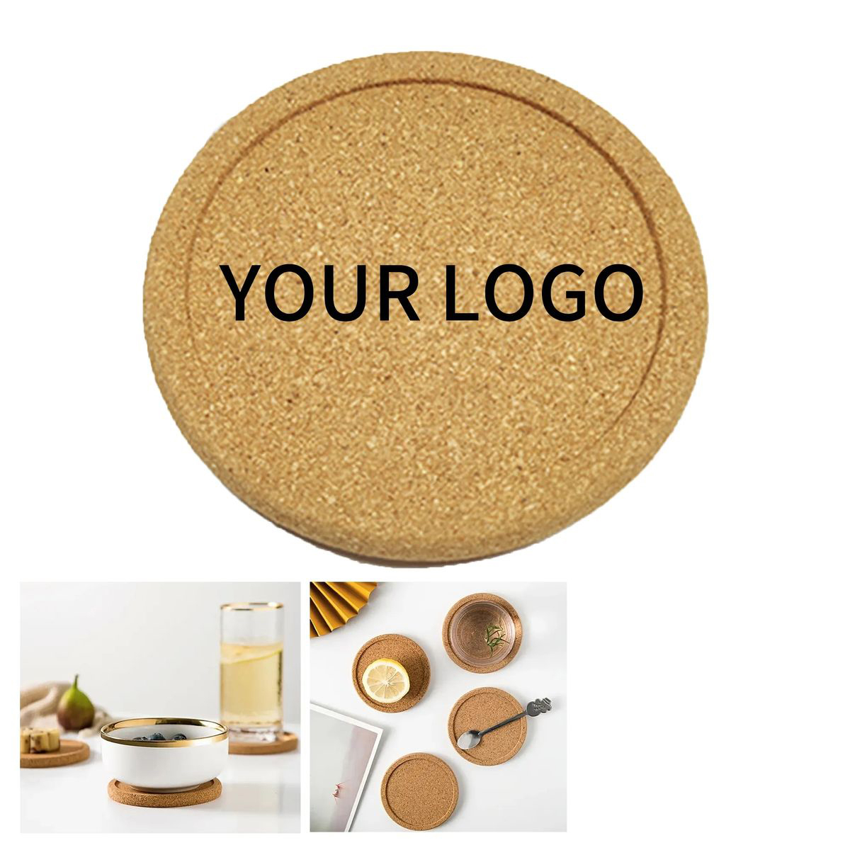 Absorbent Cork Coaster 3.9 Inch for Office or Home 4