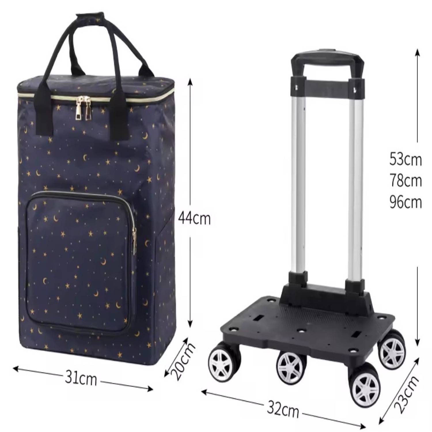 Portable Insulated Bag Shopping Cart Trolley 4