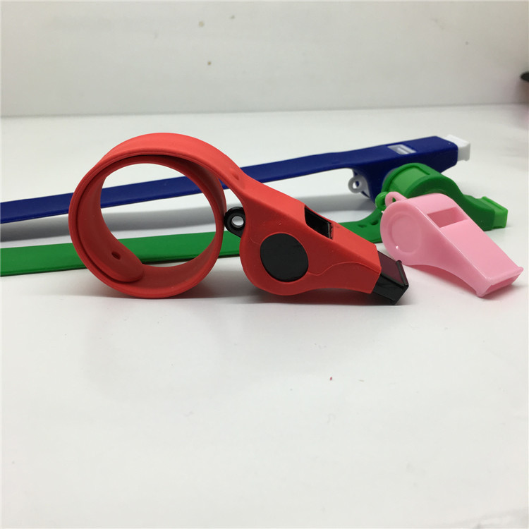 Silicone Slap Wristband Whistle 4