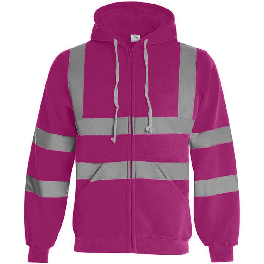VISIPRO Reflective Safety Full-Zip Hoodie with Bands & Brace 27