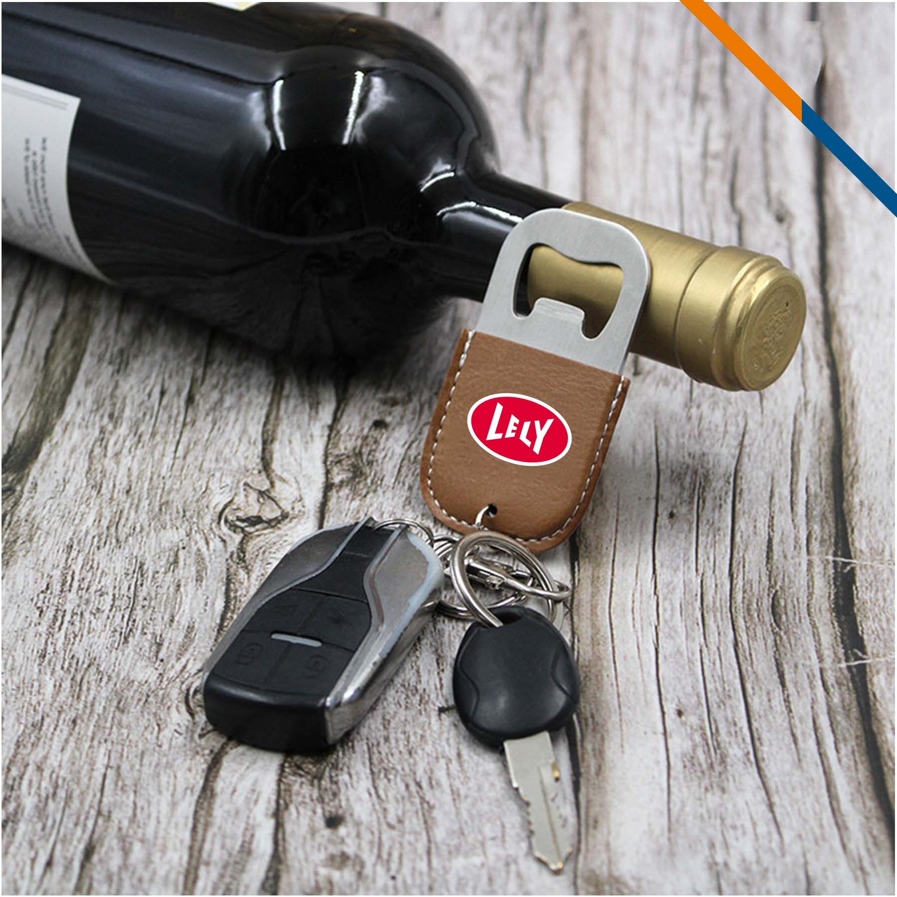 ClixKey PU Leather Keychain Bottle Opener 7