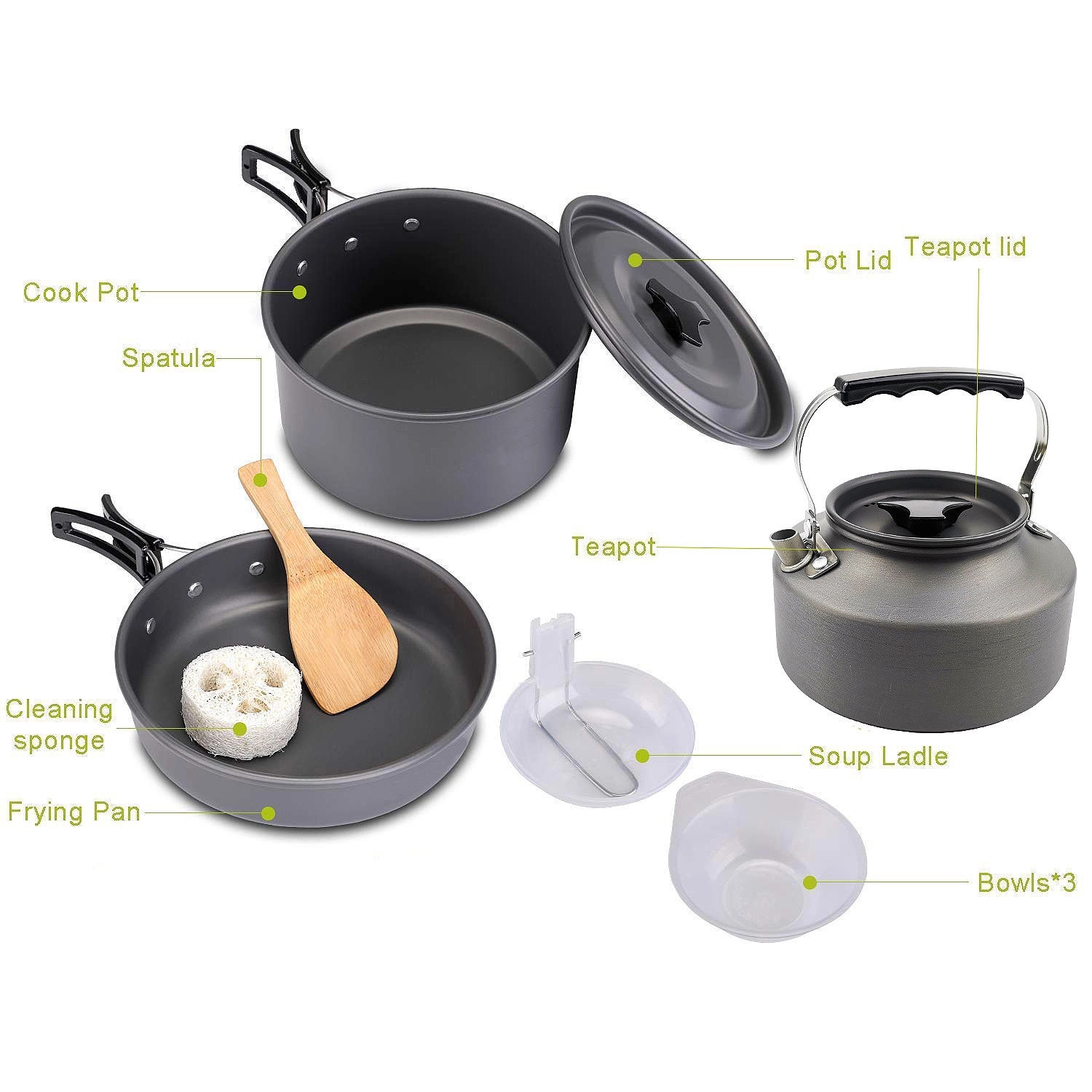 Lightweight Camping Cookware Set 5