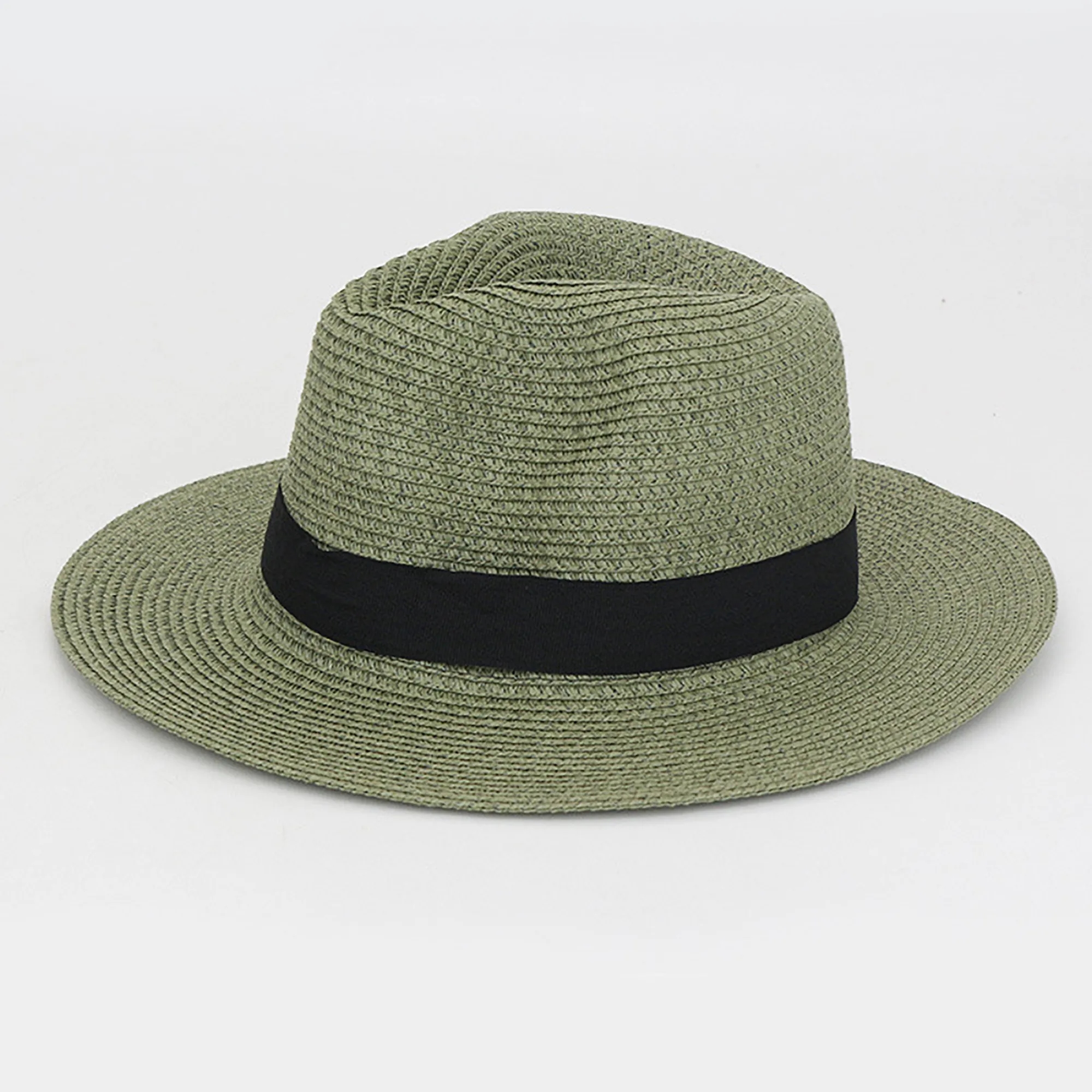 Handwoven Panama Straw Hat with Wide Brim Foldable 2