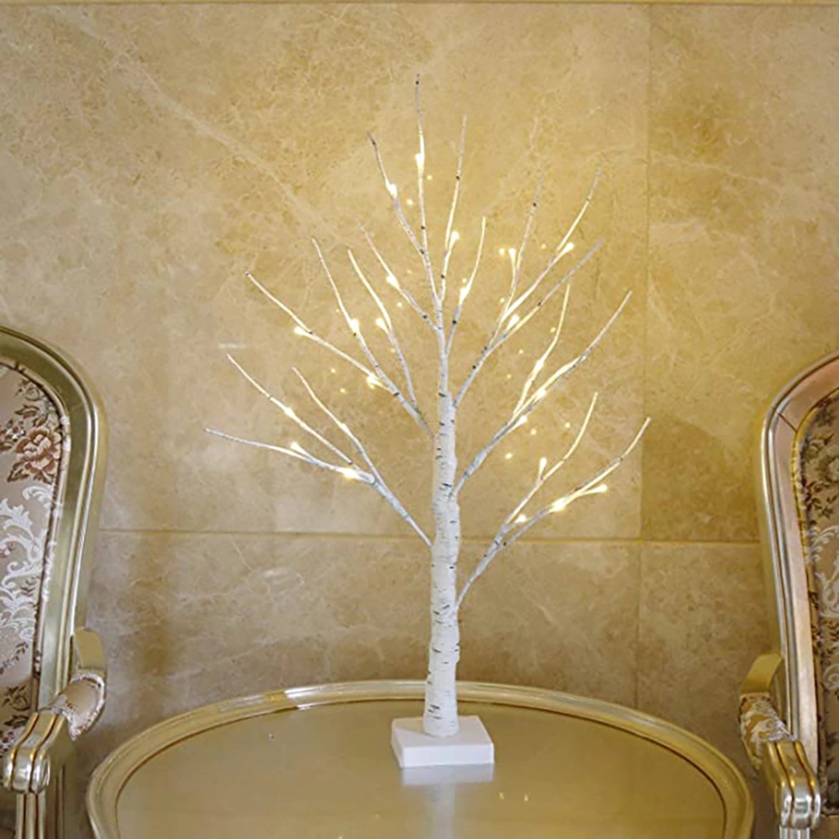 Led Battery Birch Tree 6