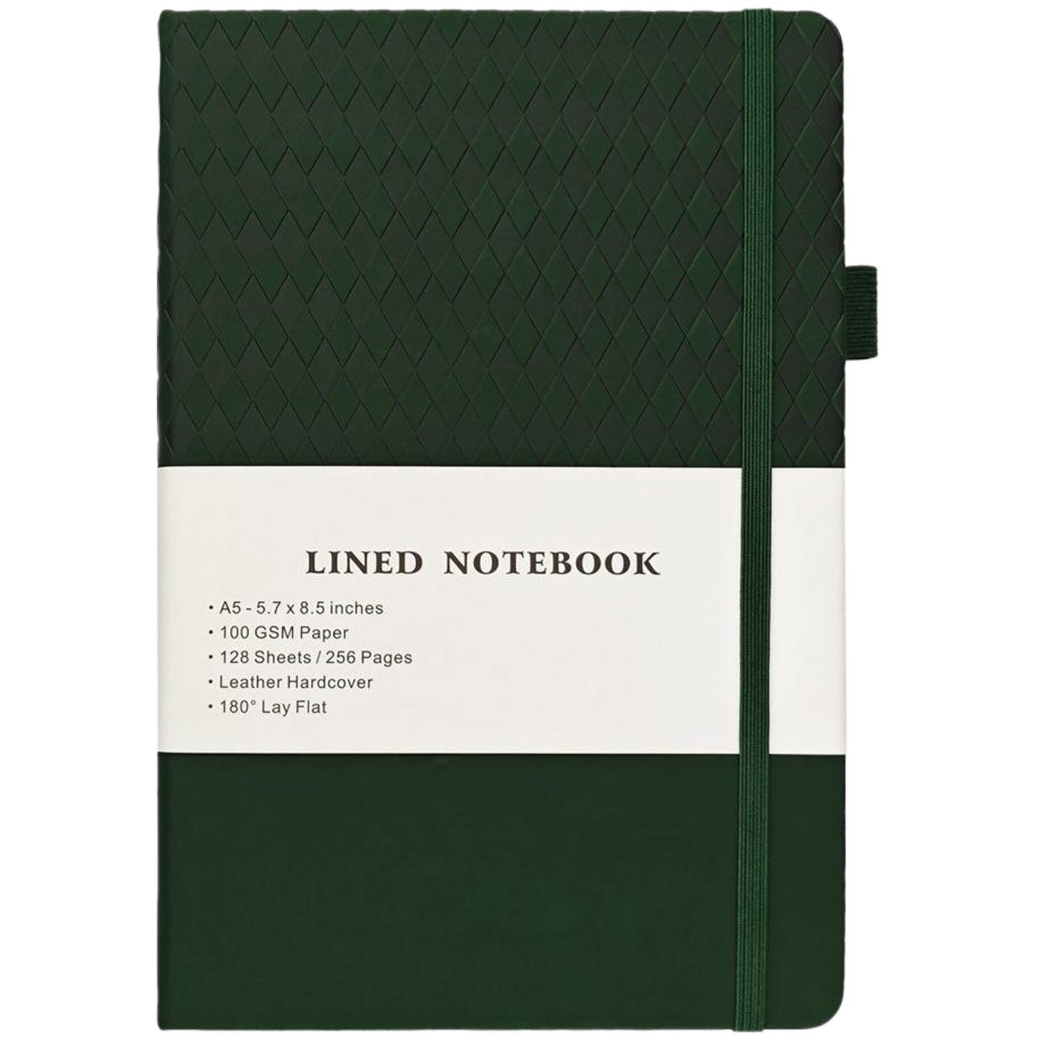 A5 PU Leather Diamond Pattern Notebook 8