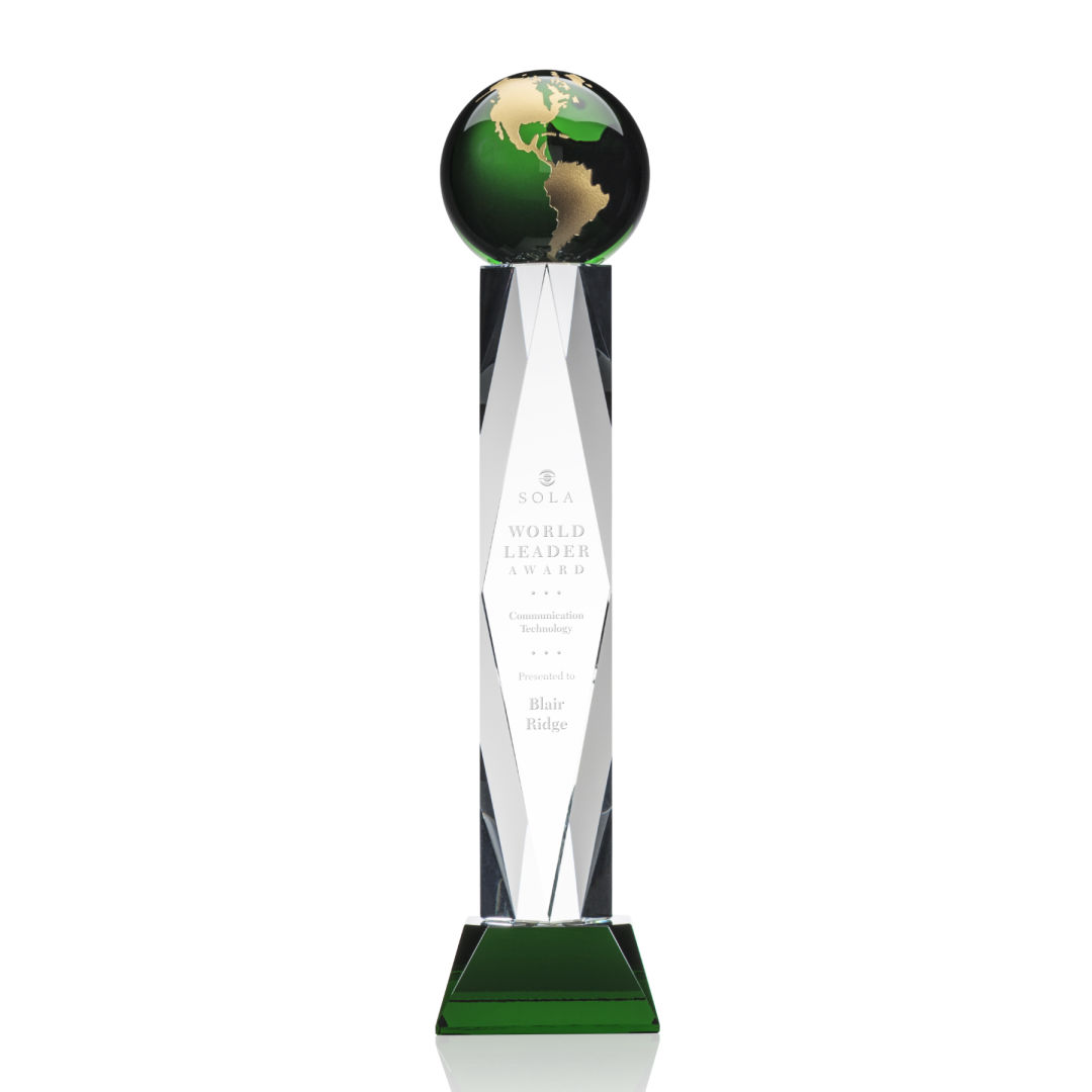 Ripley Globe Award - Green/Gold 12