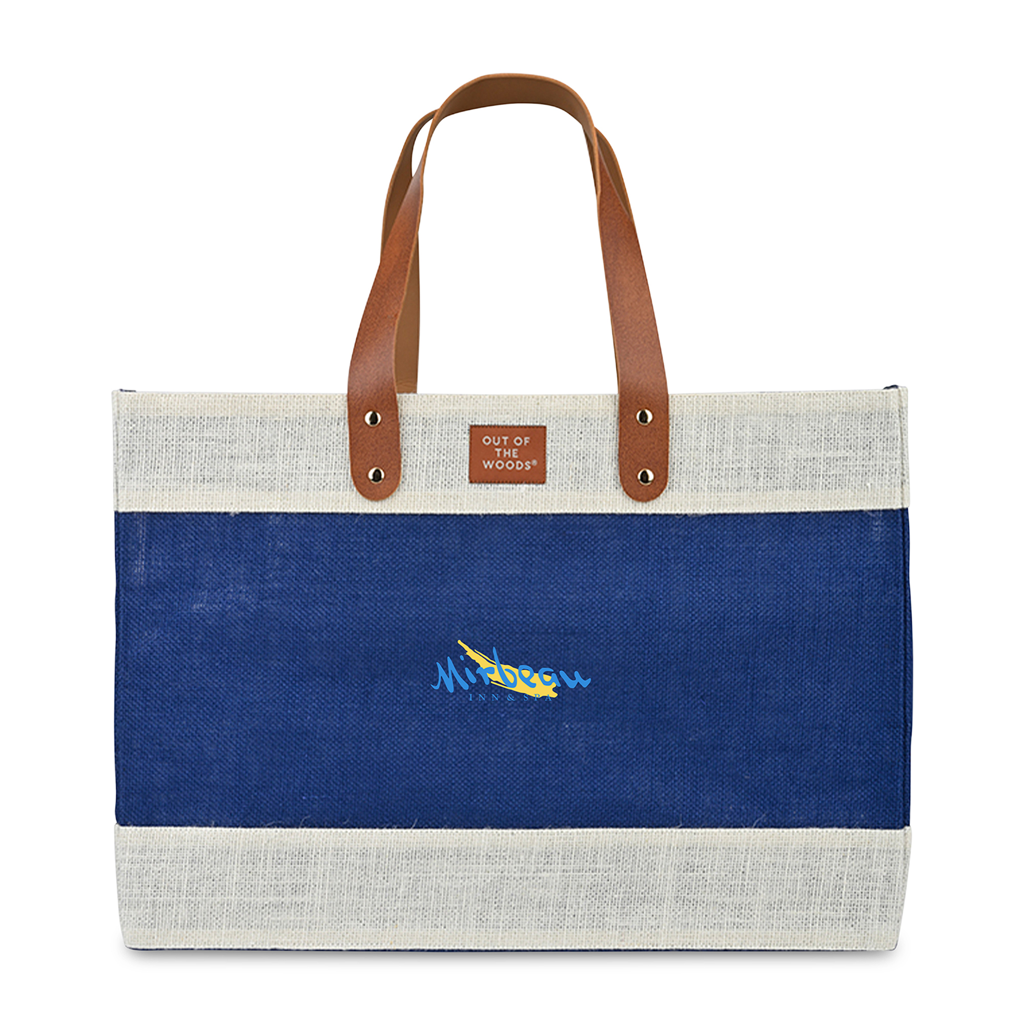 Out of the Woods® Jute Market Tote, custom tote bag with logo imprint 10