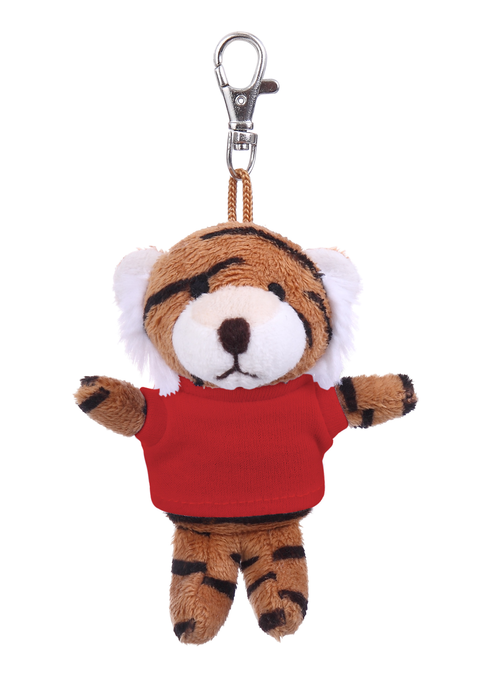 Soft Plush Tiger Keychain with Tee 5