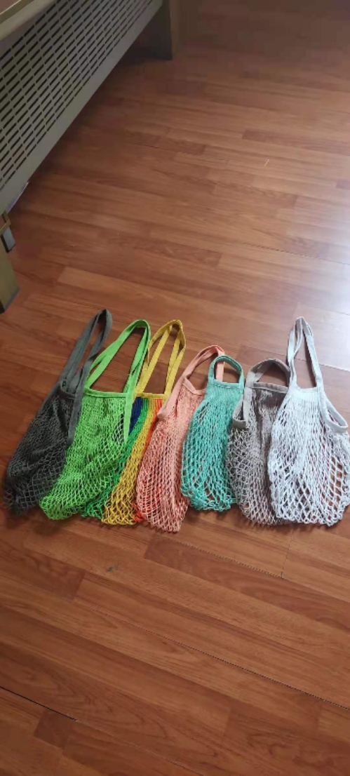 Portable Reusable Grocery Cotton Bags, custom tote bag with logo imprint 5