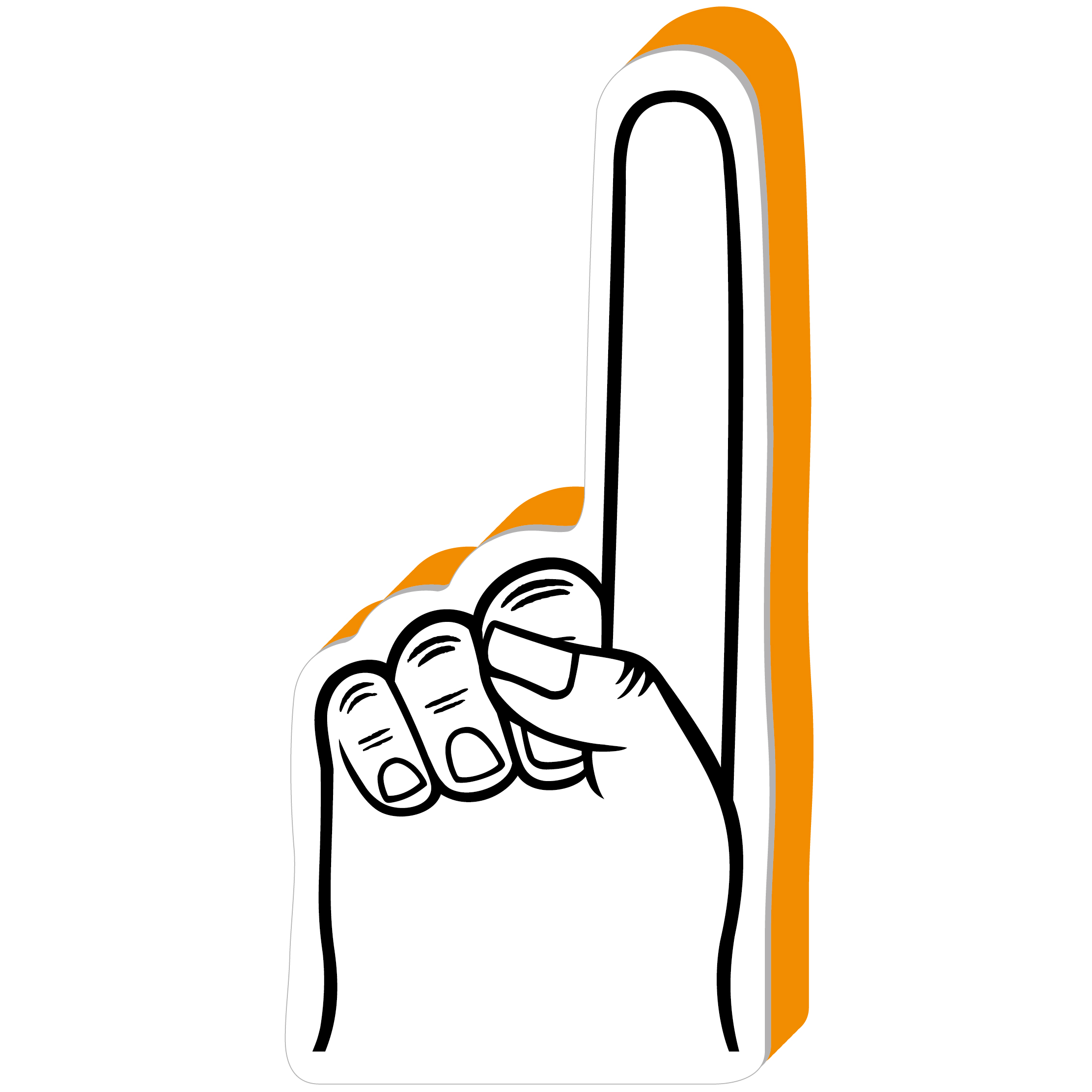 16" Signature Foam Hand 35