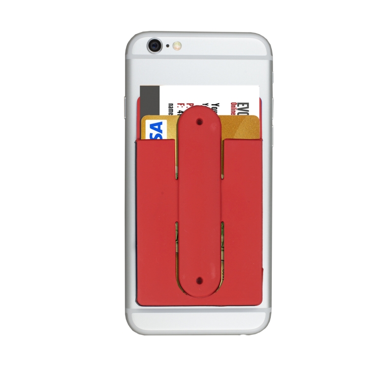 "Kickstart" Two Function Soft Silicone Cell Phone Kickstand & Wallet 20