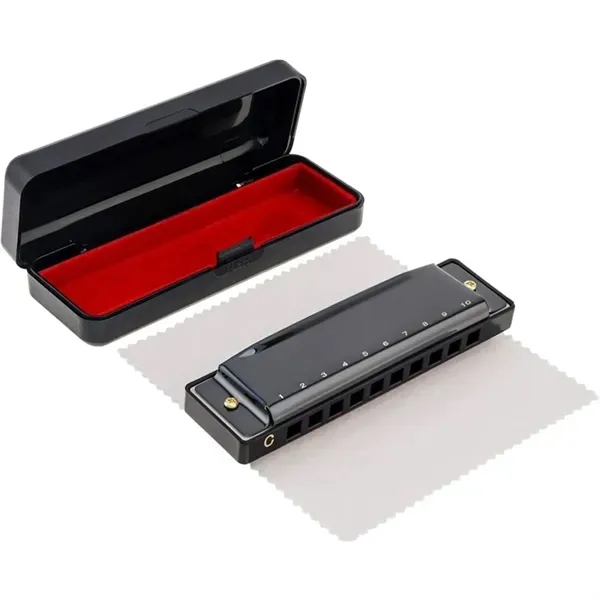 10-Hole 20-Tune Blues Deluxe Harmonica 10