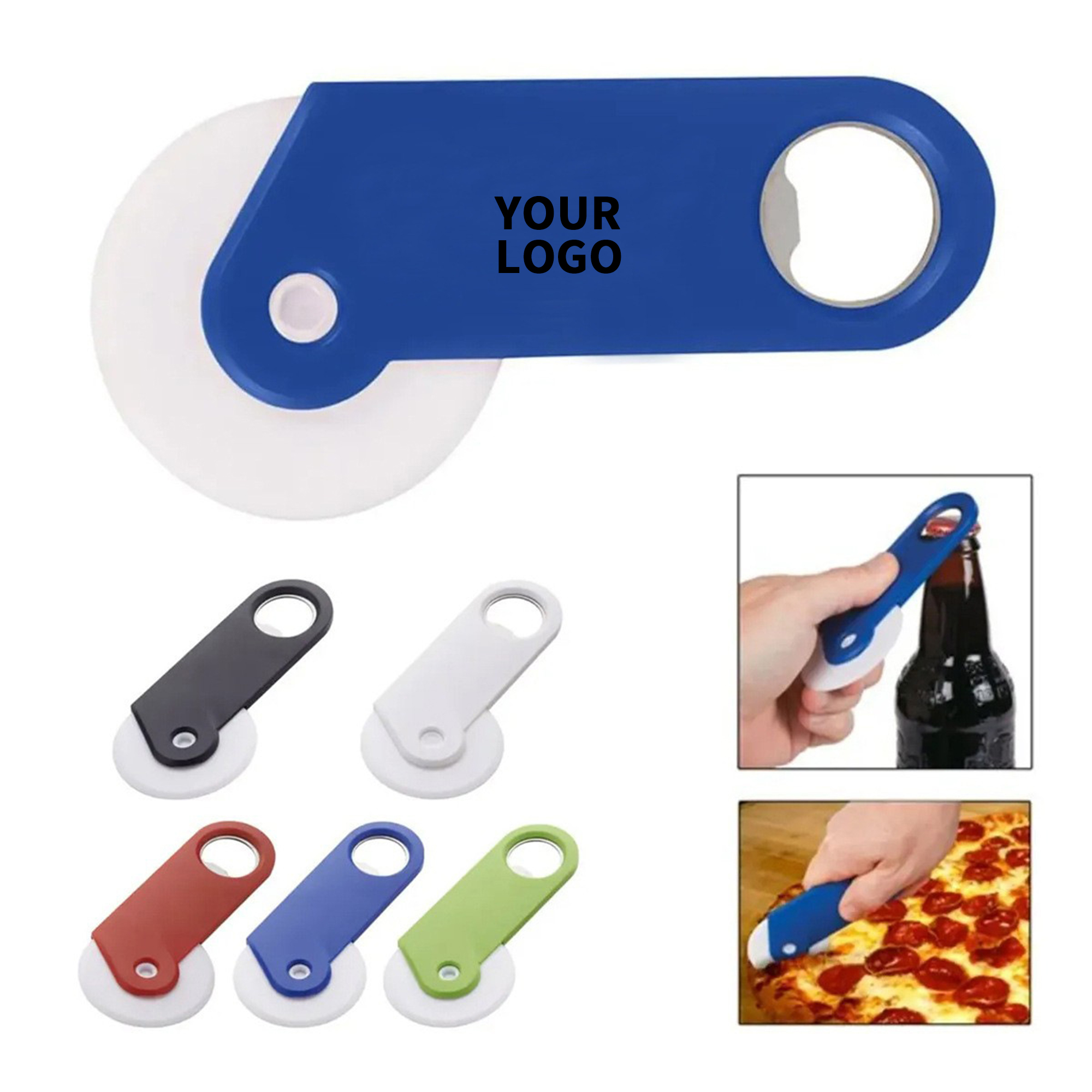 Plastic Pizza Roller With Bottle Opener 2