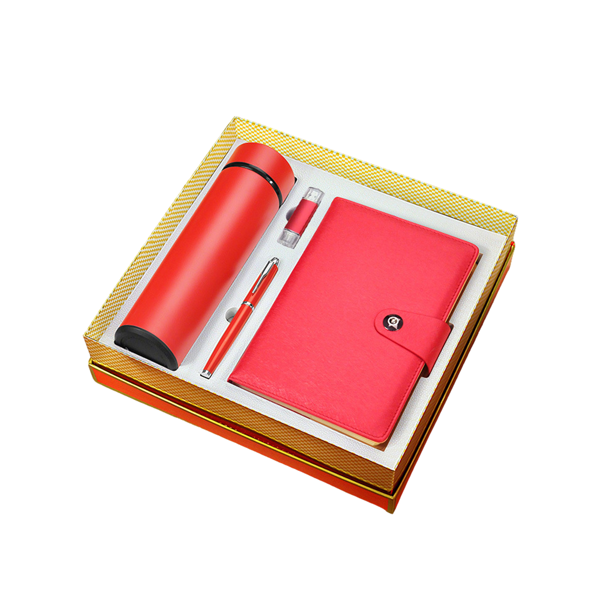 Executive Gift Set With Insulated Cup USB Pen And Notebook 7.7" x 13.4" x 3.3" 4