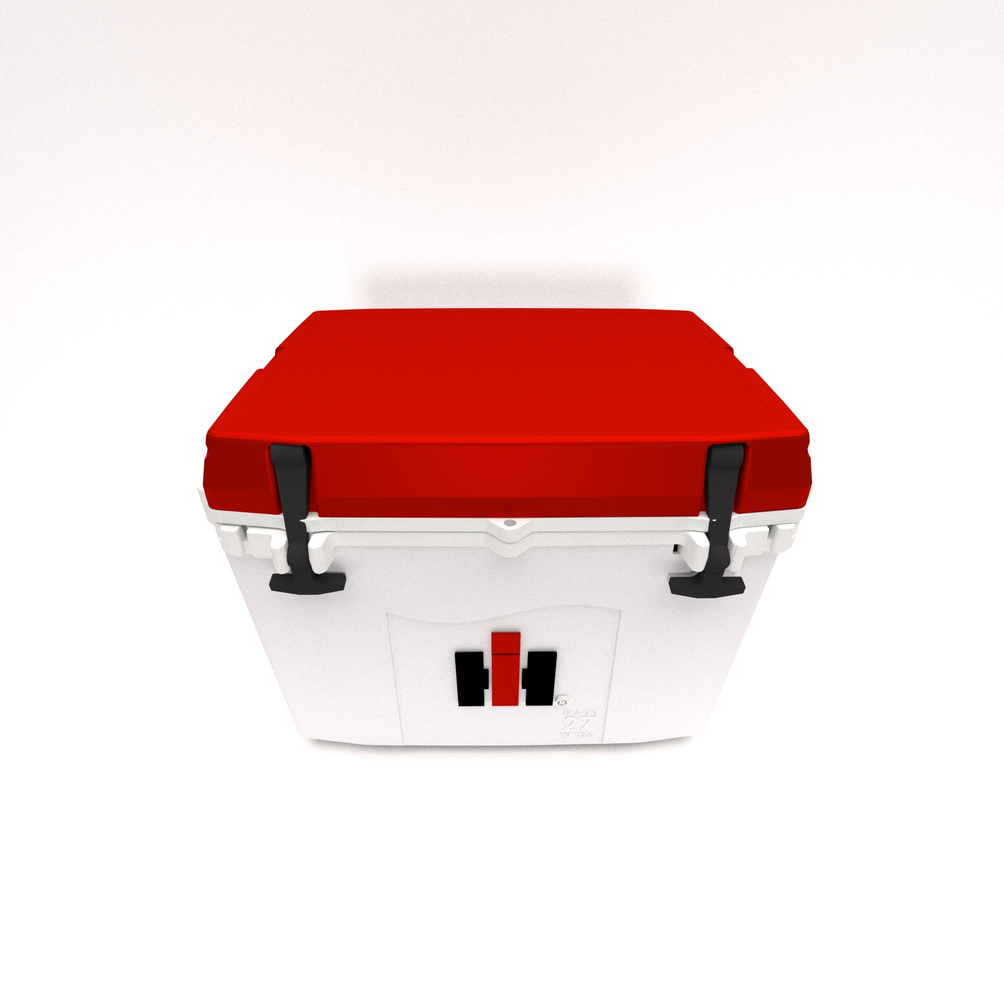 CASE IH 27 Quart Cooler: Custom molded Logo, Standard CASE IH Red 8