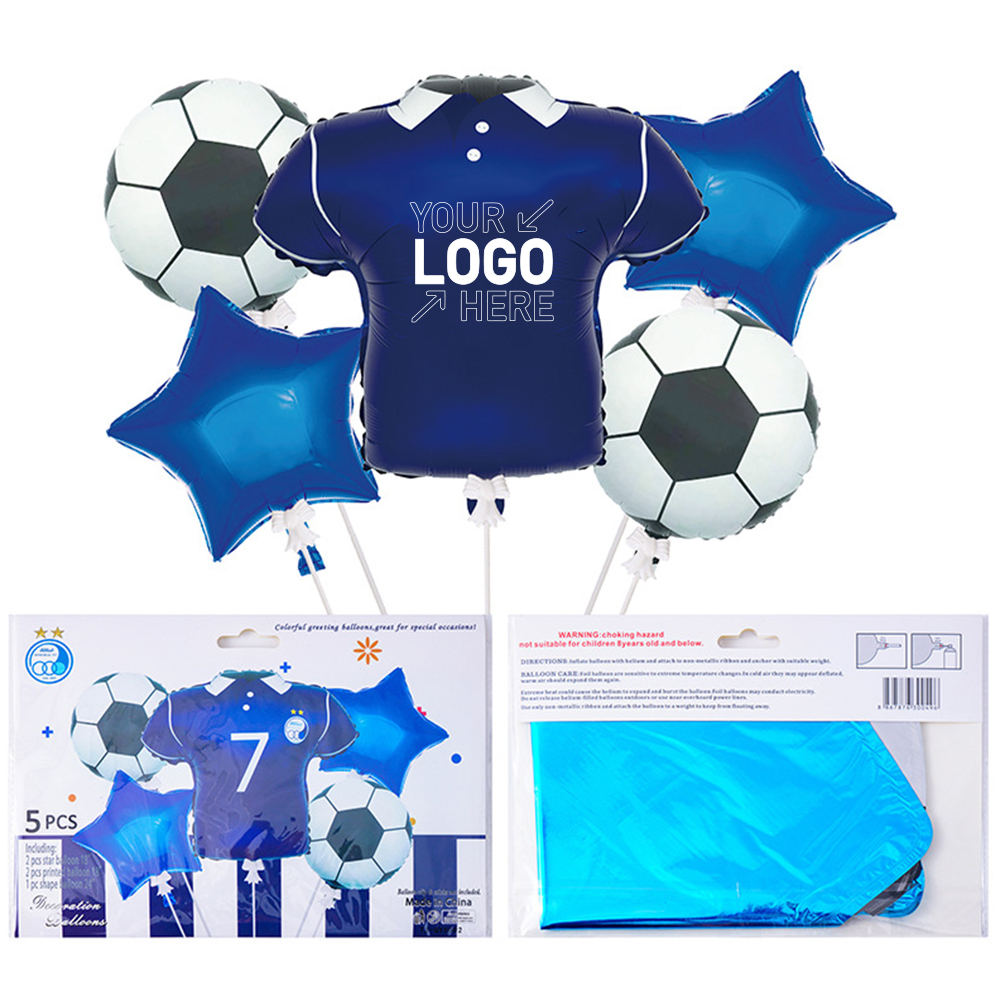 Qatar World Cup Football Jersey Mylar Balloon Set 2
