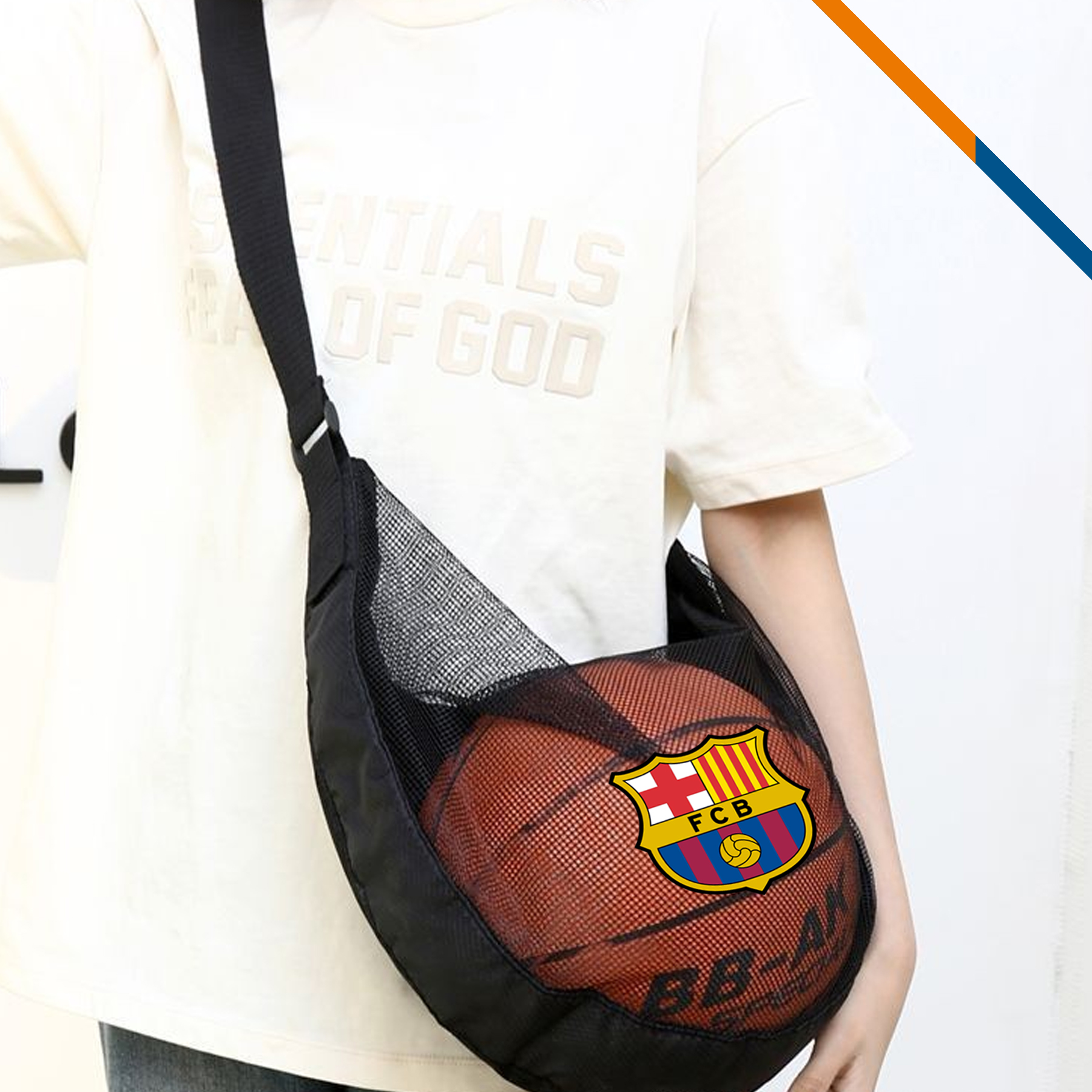 Layupx Mesh Sports Ball Crossbody Bag 6