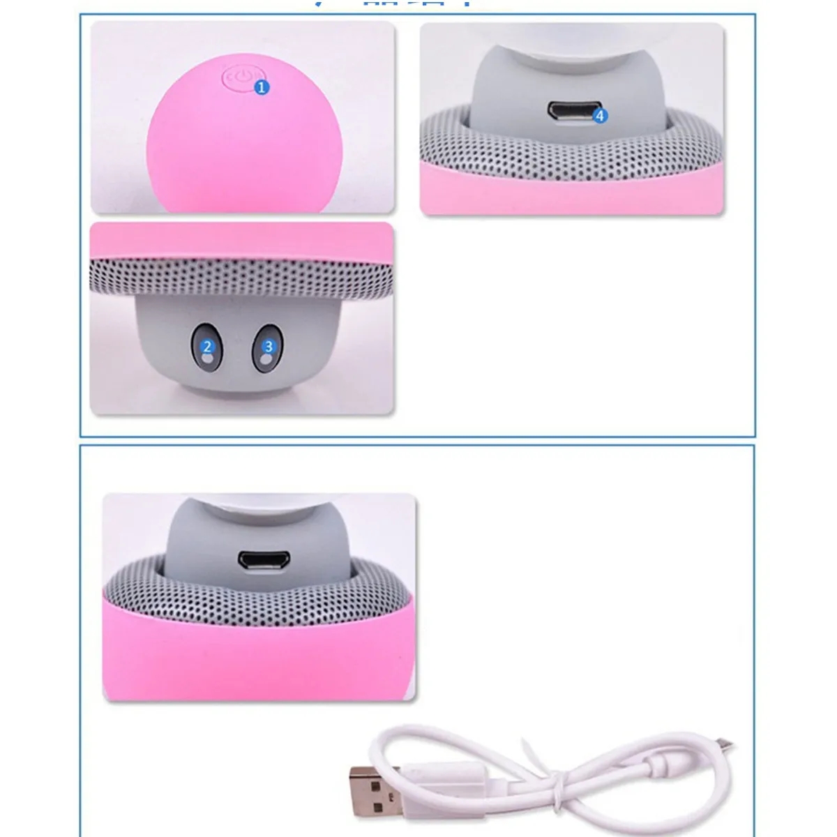 Portable Mini Shroom BT Speaker Mobile Phone Holder 4