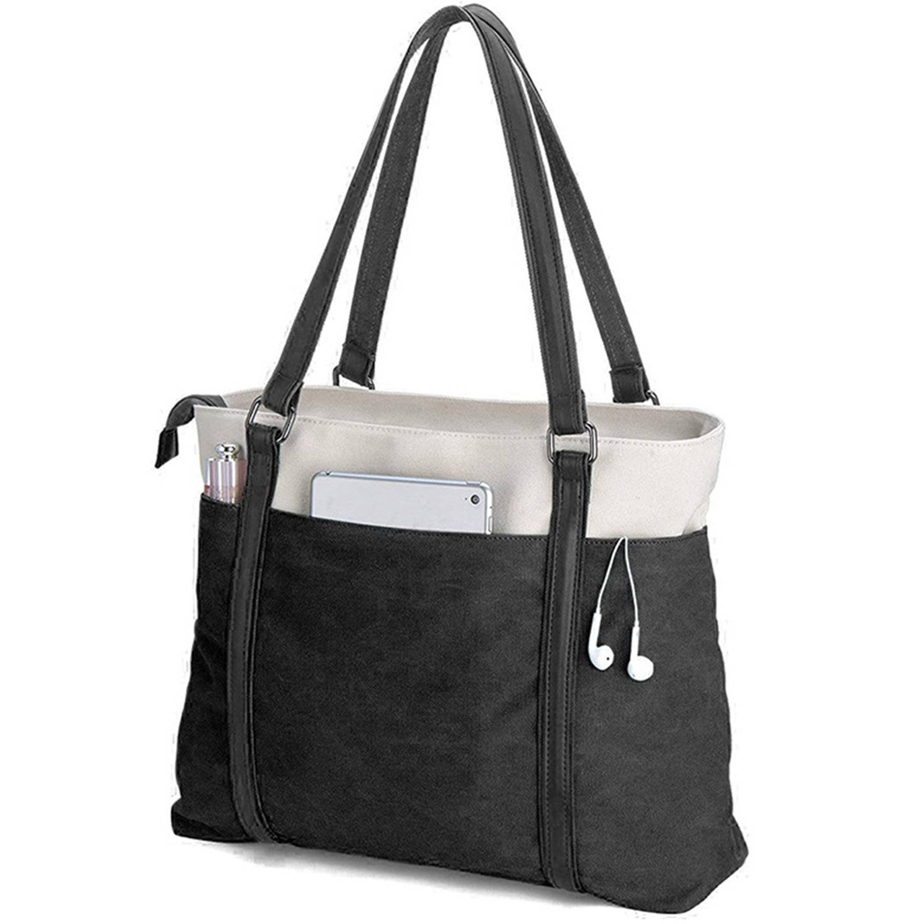 Canvas Lightweight Laptop Tote Bag For Work 5