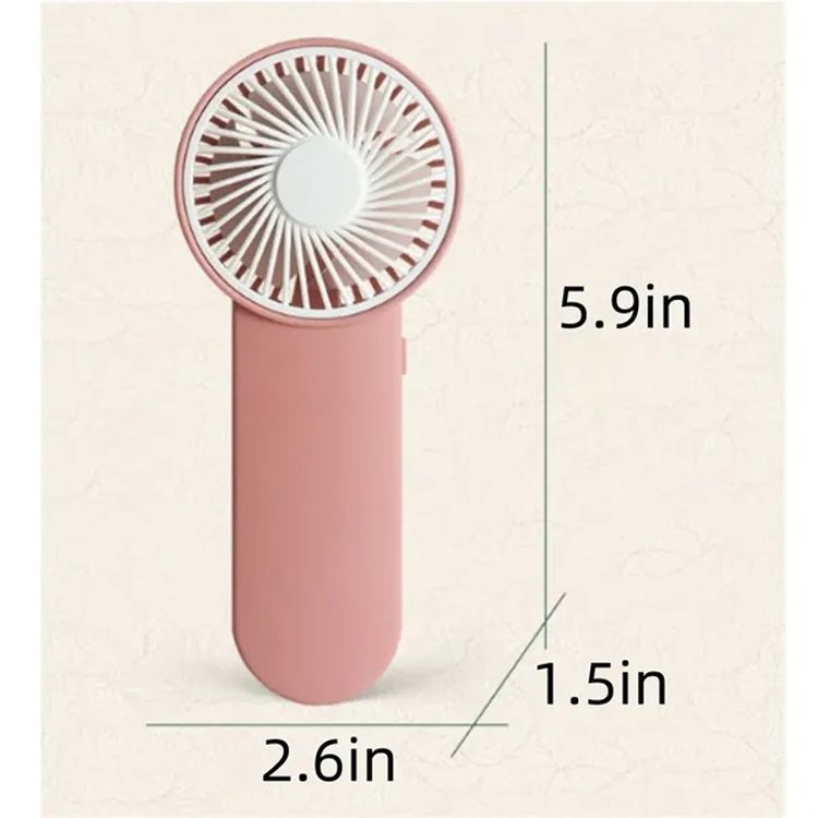 Battery-Powered Mini Electric Fan with Wrist Strap 2