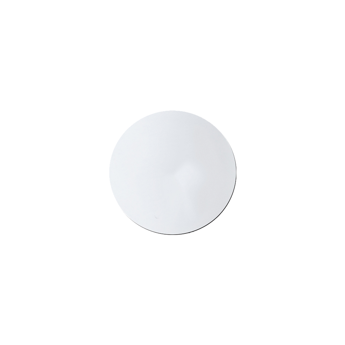 3" White Round Silicone Coaster 3