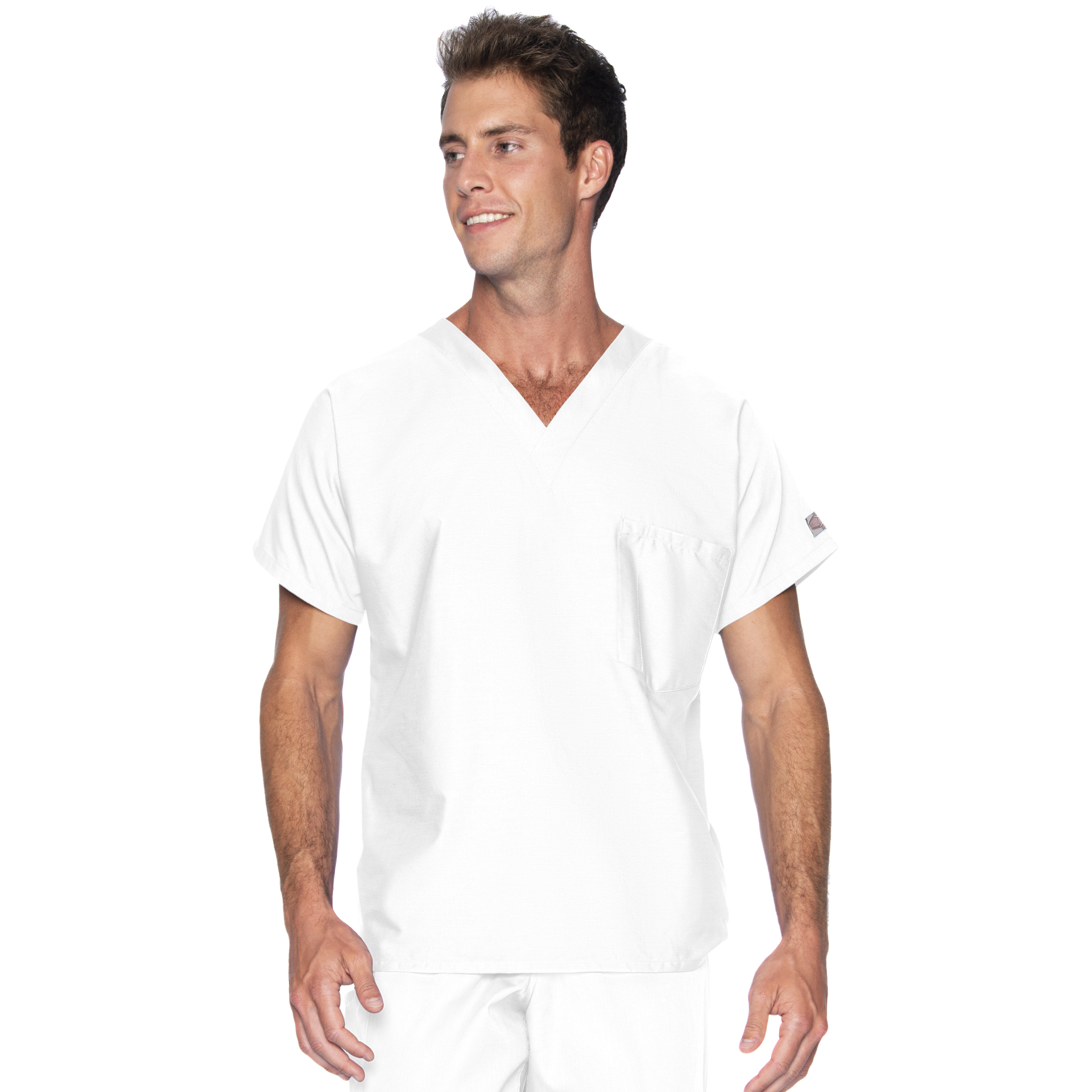 Landau - ScrubZone - Unisex One-Pocket Dolman Sleeve Tuckable V-Neck Top 6